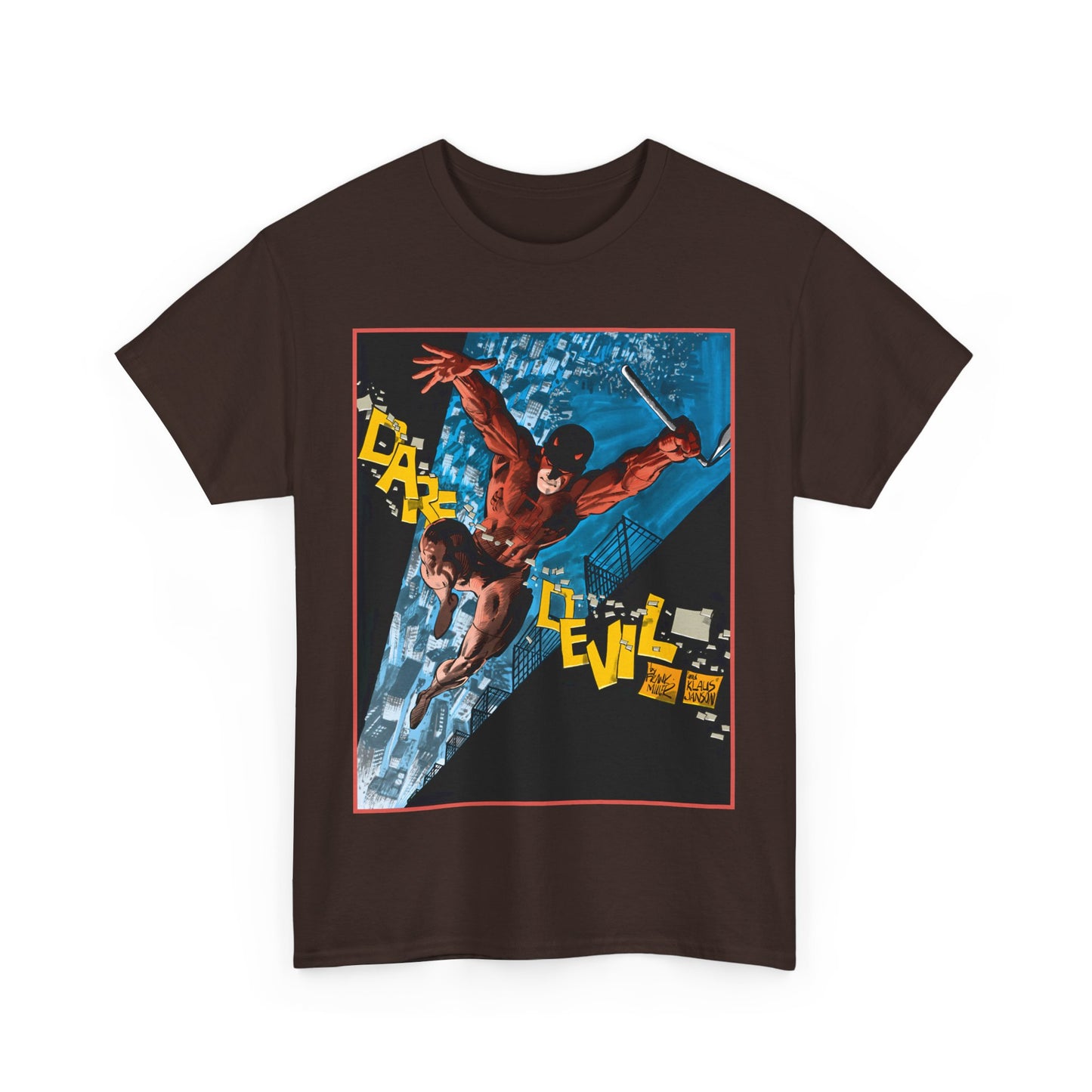 Daredevil T-Shirt - Frank Miller & Klaus Janson Art - The Man With No Fear - Hell's Kitchen - Marvel Comics