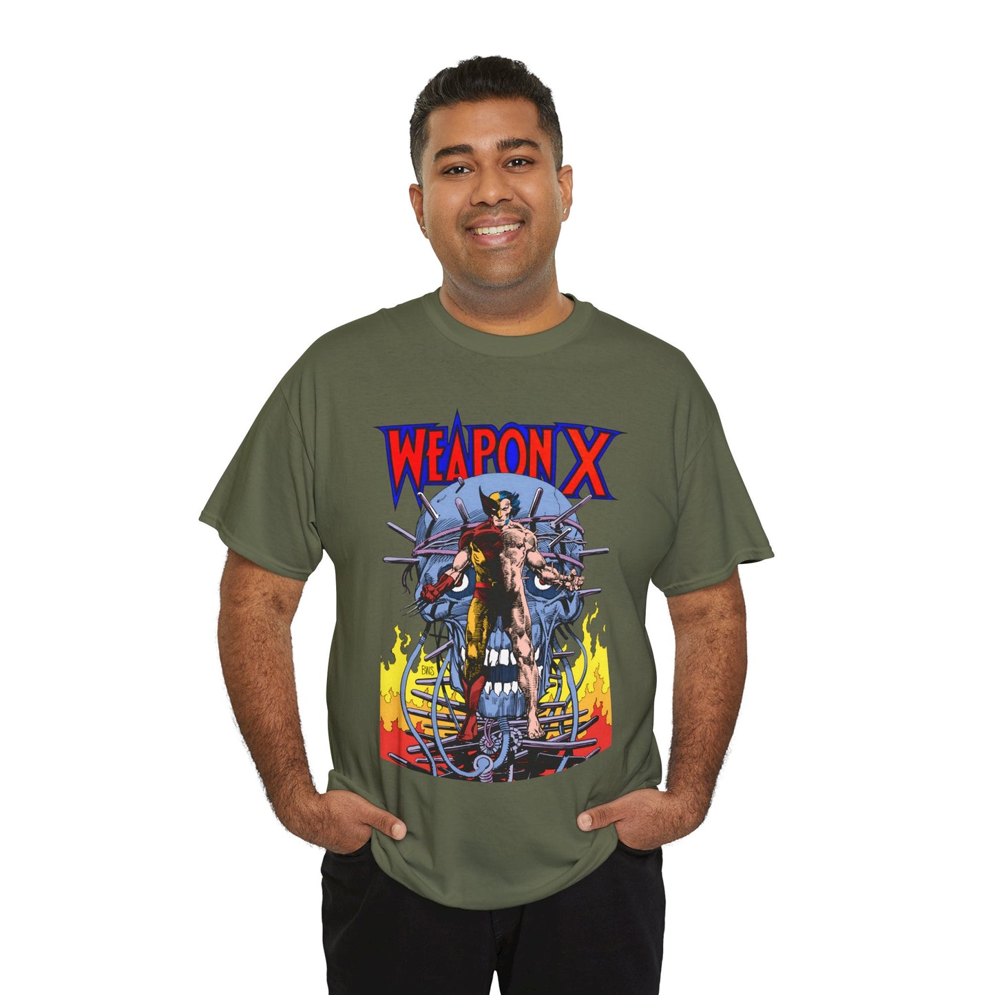 Weapon X T-Shirt - Barry Windsor-Smith Art - Wolverine Origin Story Before He Joined the X-Men - Logan, Mutant Leader - Marvel Comics
