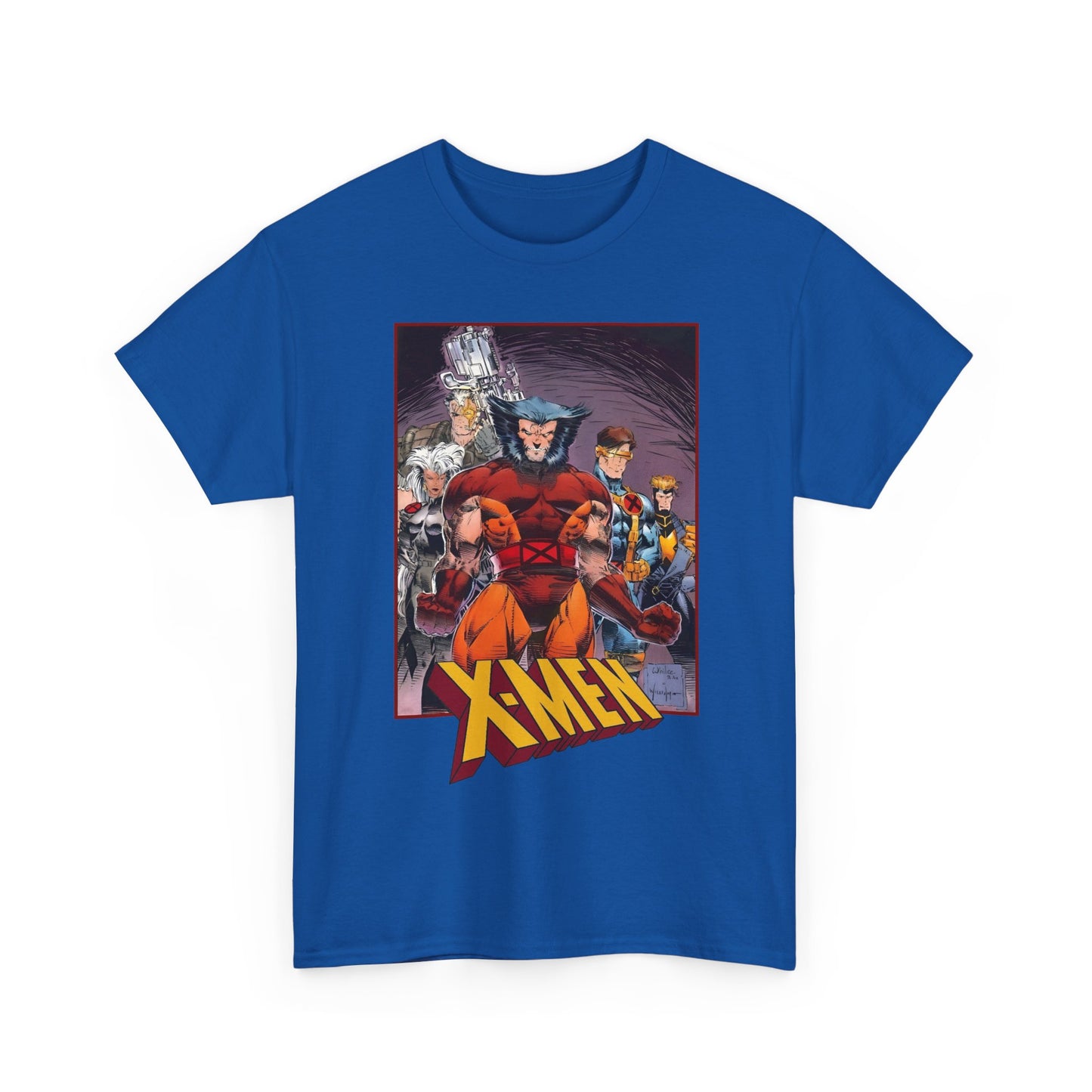 X-Men T-Shirt - While Portacio Art - Wolverine, Cyclops, Storm, Cable, Havok - Marvel Comics