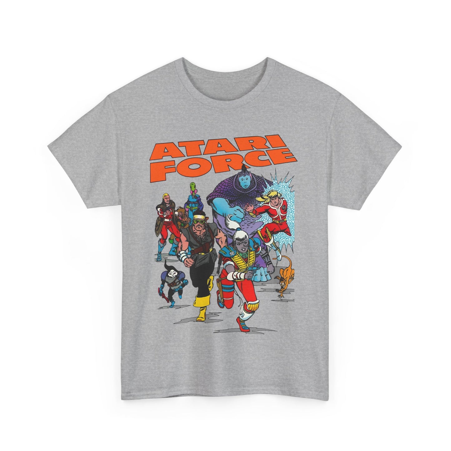 Atari Force T-Shirt - Marshall Rogers & John Byrne Art - Martin Champion, Christopher "Tempest" Champion, "Dart" Bia O'Rourke-Singh, Hukka, Morphea, Babe, Pakrat, Blackjak, Taz - DC Comics