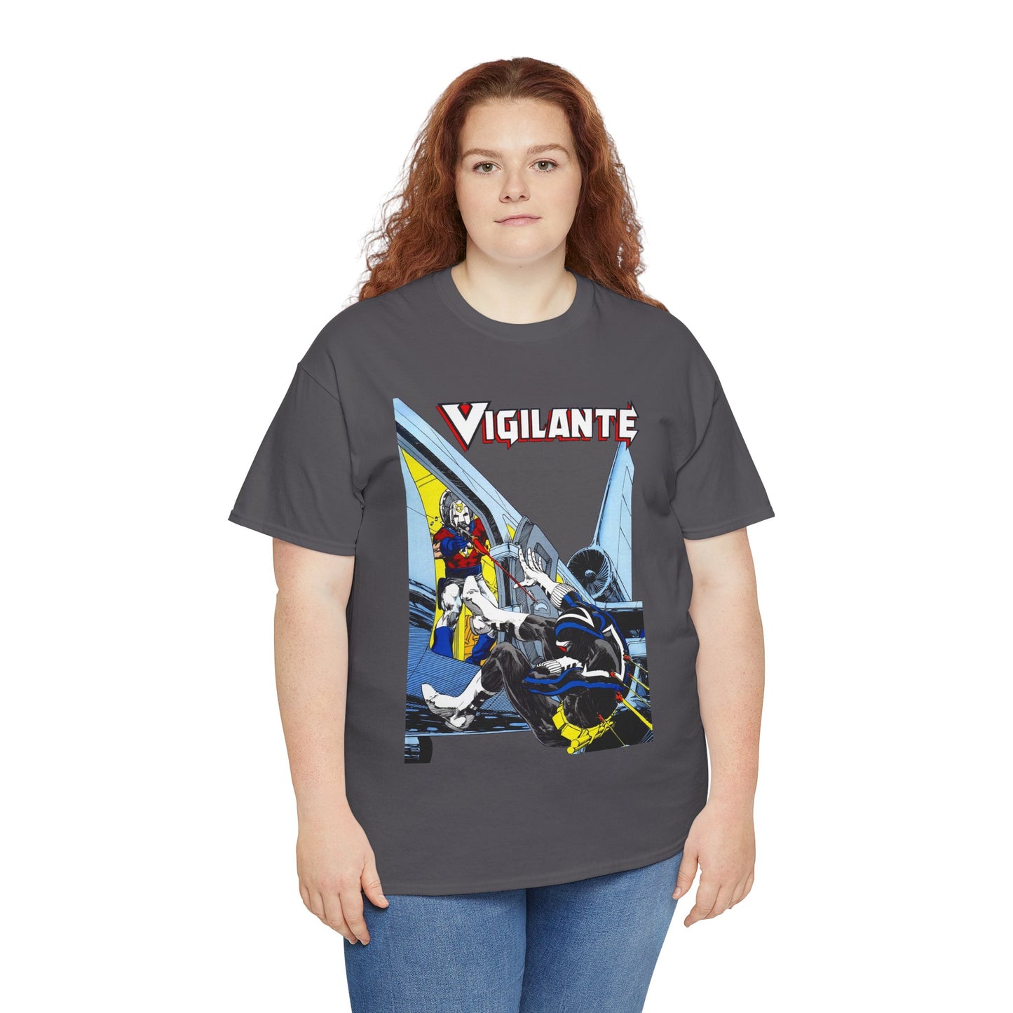 Vigilante Vs Peacemaker T-Shirt - Mike Grell Art - Adrian Chase - DC Comics