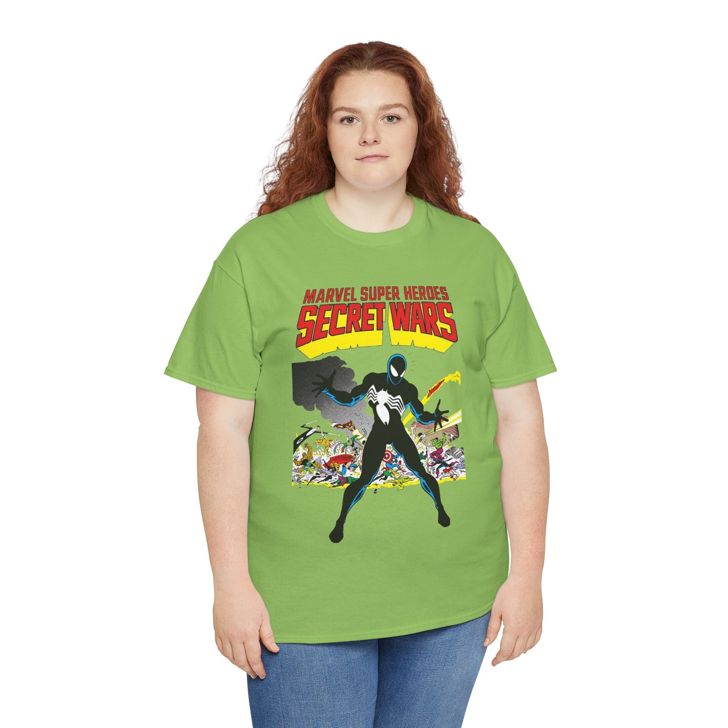 Secret Wars T-Shirt - Classic Marvel Comics Series - Alien Symbiote Spider-Man, 1st Appearance - Future Venom Story