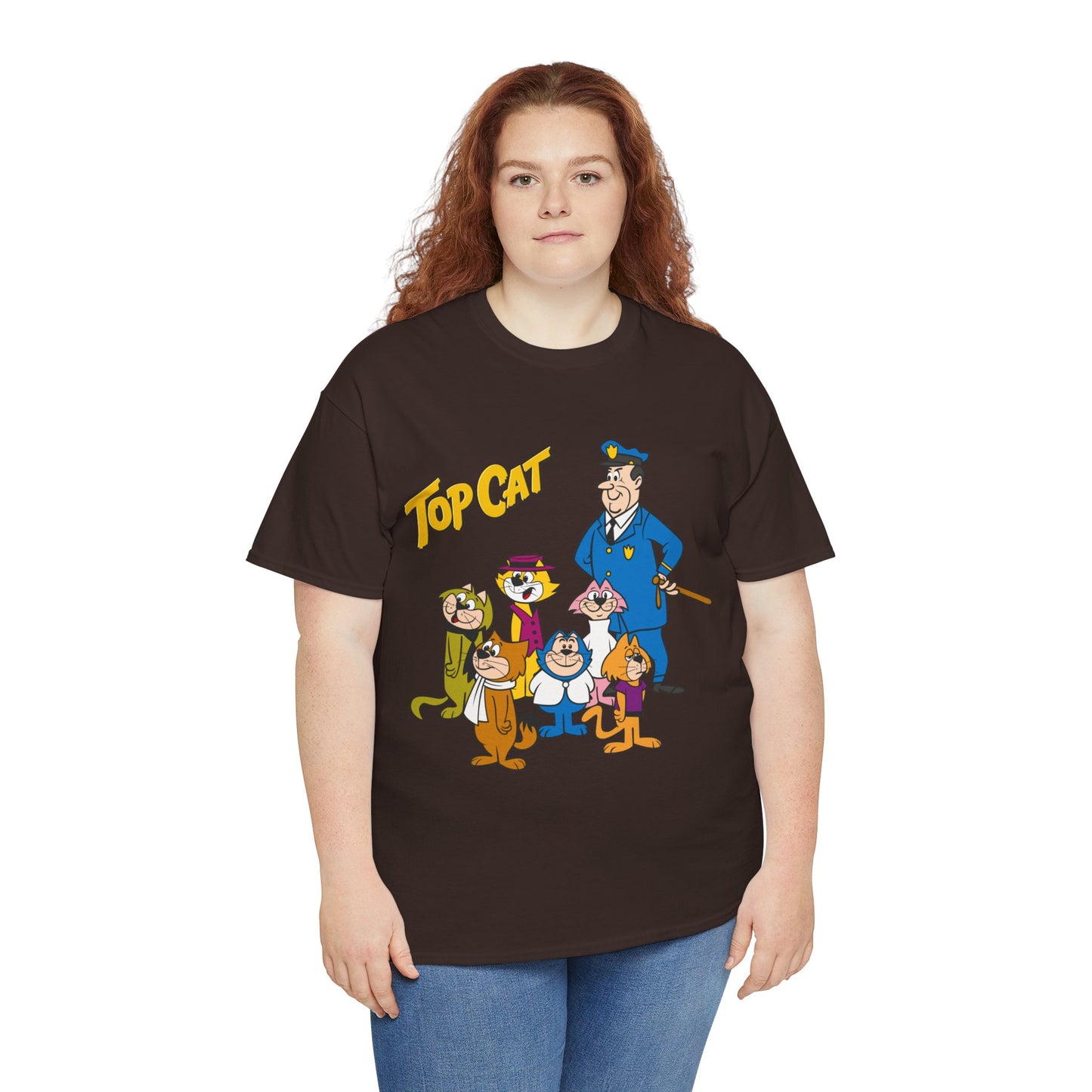 Top Cat & His Gang T-Shirt - Popular Hanna-Barbera 1960s TV Cartoon - Brain, Spook, Benny the Ball