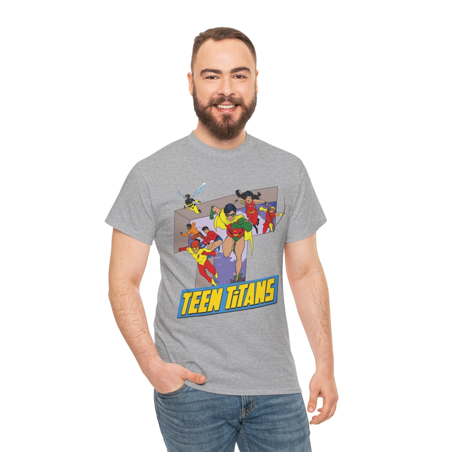 Teen Titans T-Shirt - Robin, Wonder Girl, Kid Flash, Speedy, Bumblebee, Mal, Aqualad - DC Comics