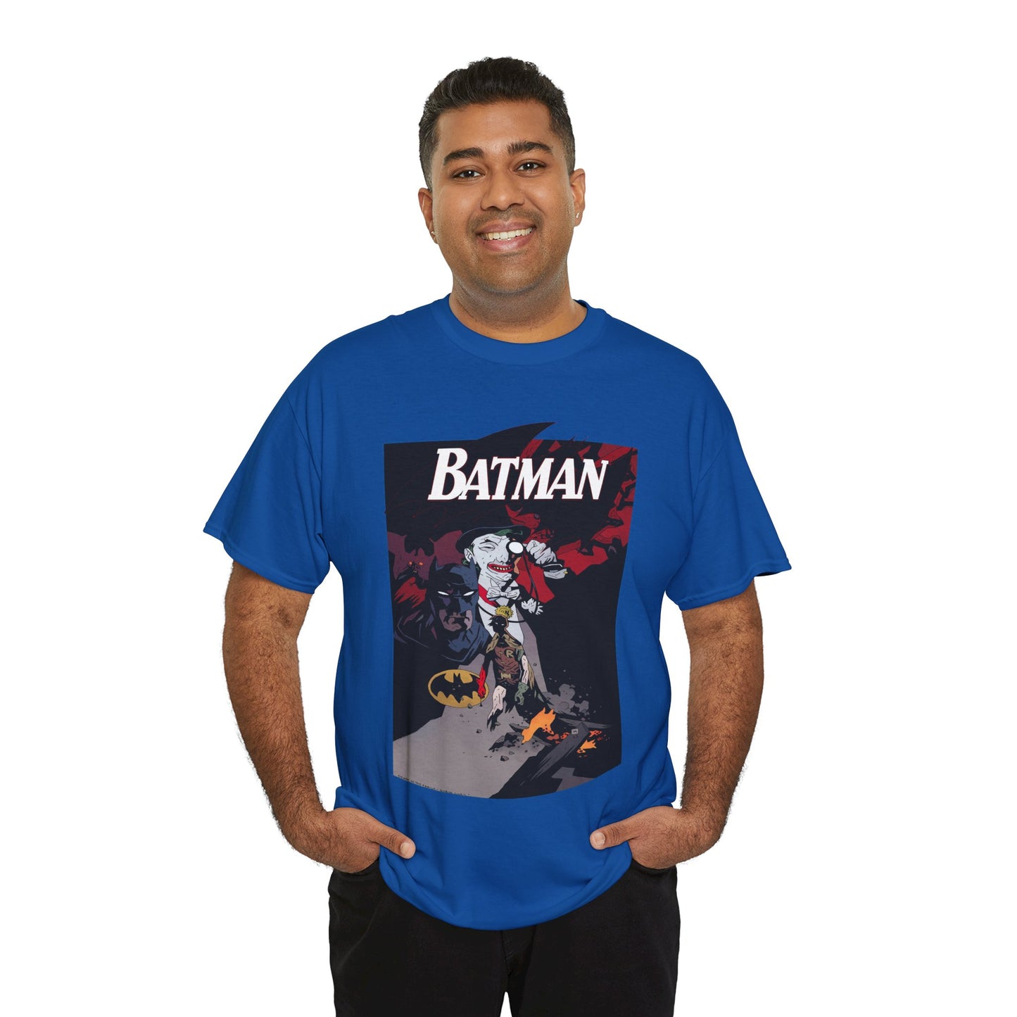 Batman T-Shirt - Mike Mignola Art - Death in the Family Storyline - Joker & Robin (Jason Todd) - DC Comics