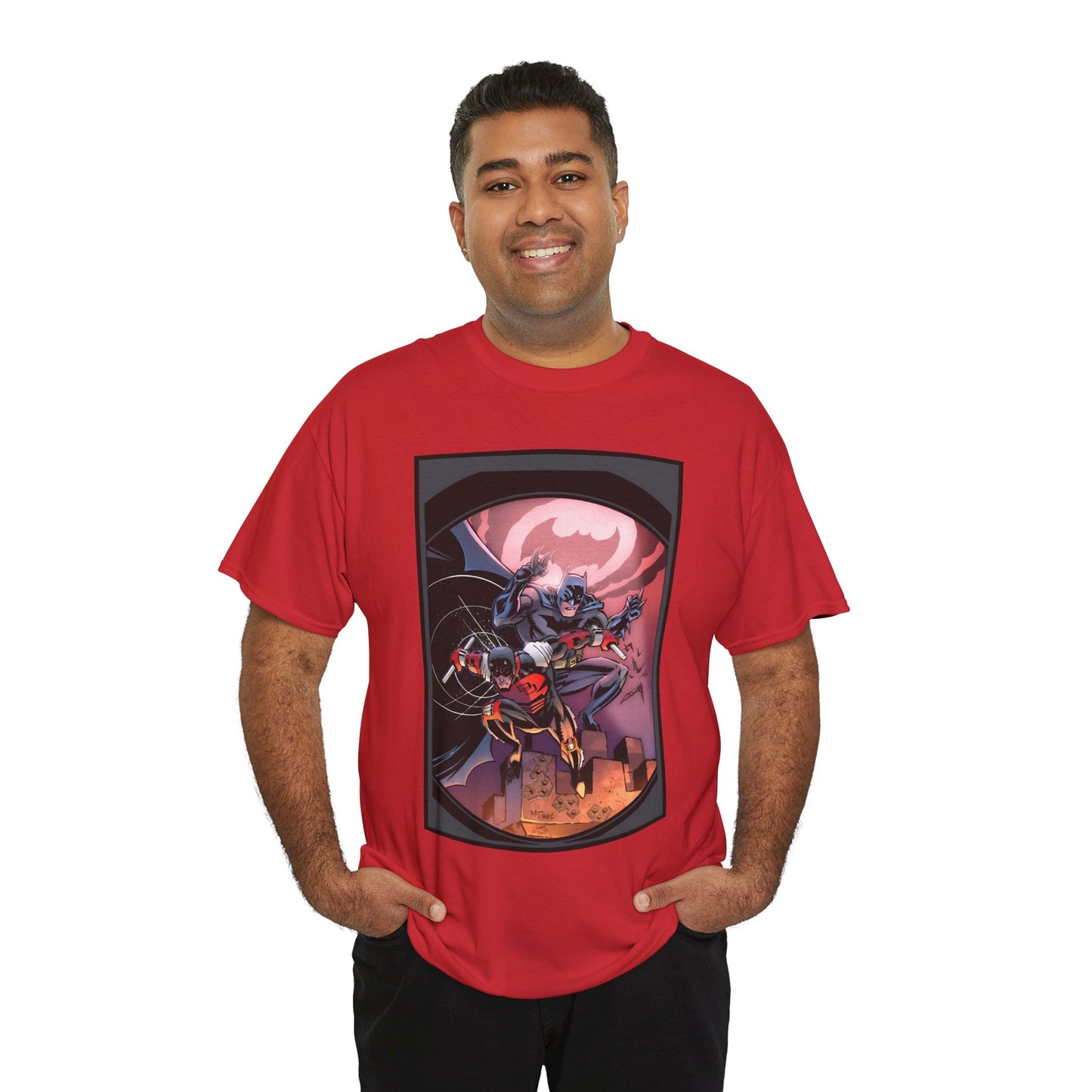 Batman & Daredevil T-Shirt - Scott McDaniel Art - DC Comics & Marvel Comics