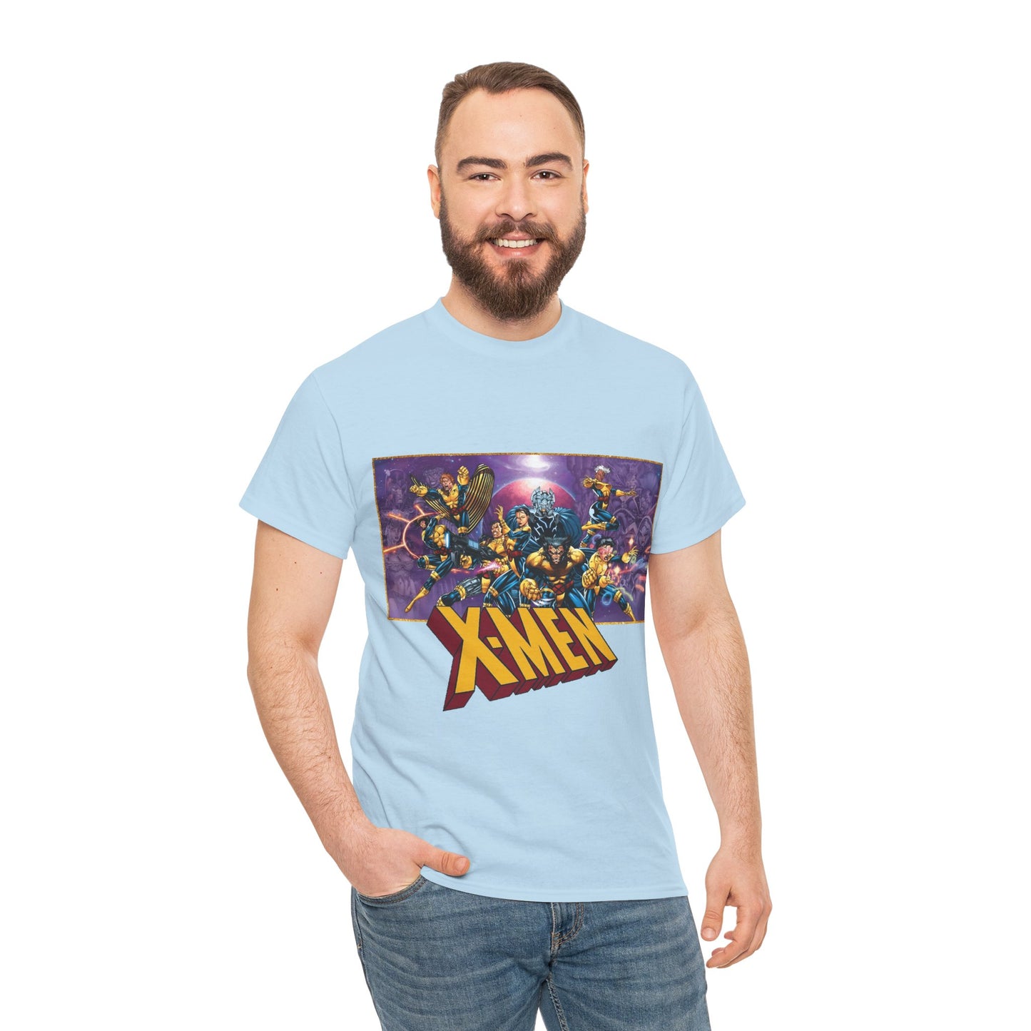 X-Men T-Shirt - Jim Lee Art - Wolverine, Storm, Gambit, Psylocke, Jubilee, Forge, Banshee - Marvel Comics Mutants