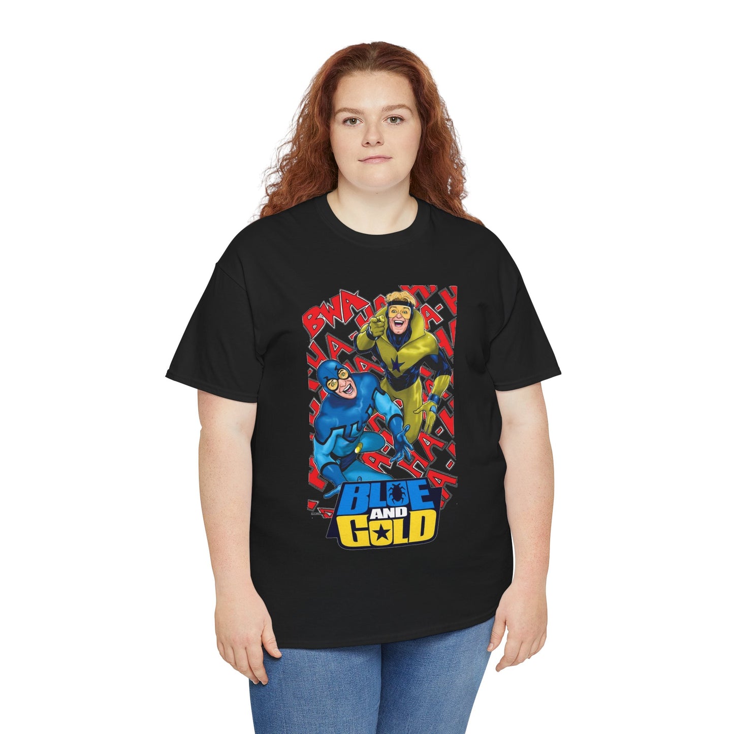 Booster Gold & Blue Beetle T-Shirt - DC Comics - Justice League International Members - Ted Kord