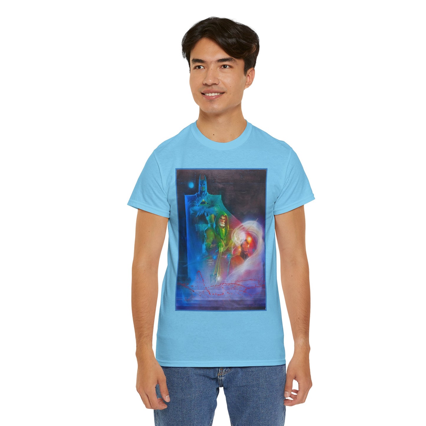 Batman, Green Arrow, Question T-Shirt - Denys Cowan & Bill Sienkiewicz Art - DC Comics - Gotham City
