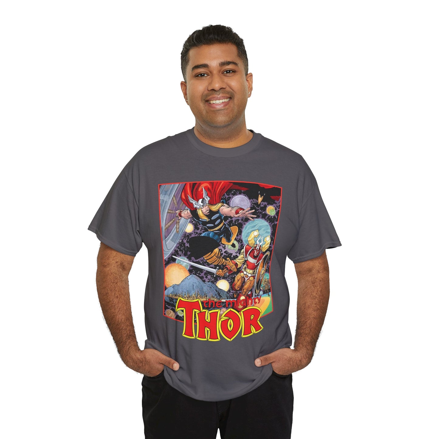 Mighty Thor T-Shirt - Walt Simonson Art - Odin, Asgard - 1980s Series - Marvel Comics
