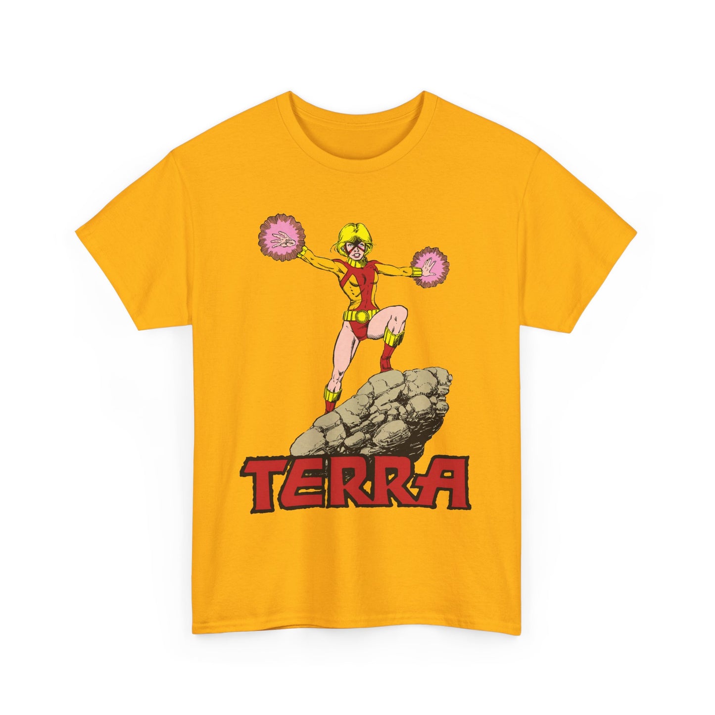 Terra T-Shirt - George Perez Art - - New Teen Titans & Traitor - Judas Contract - Tara Markov, Sister to Geo-Force - Deathstroke Ally - DC Comics