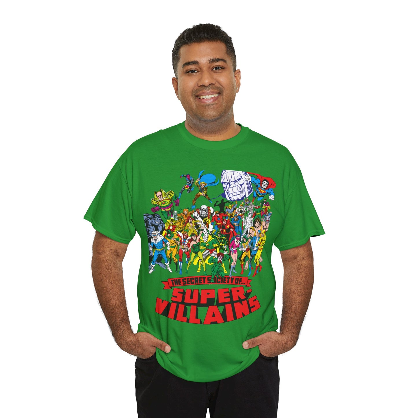 Secret Society of Super-Villains T-Shirt - DC Comics - SSOSV - Luthor, Grodd, Darkseid, Sinestro, Poison Ivy, Mirror Master