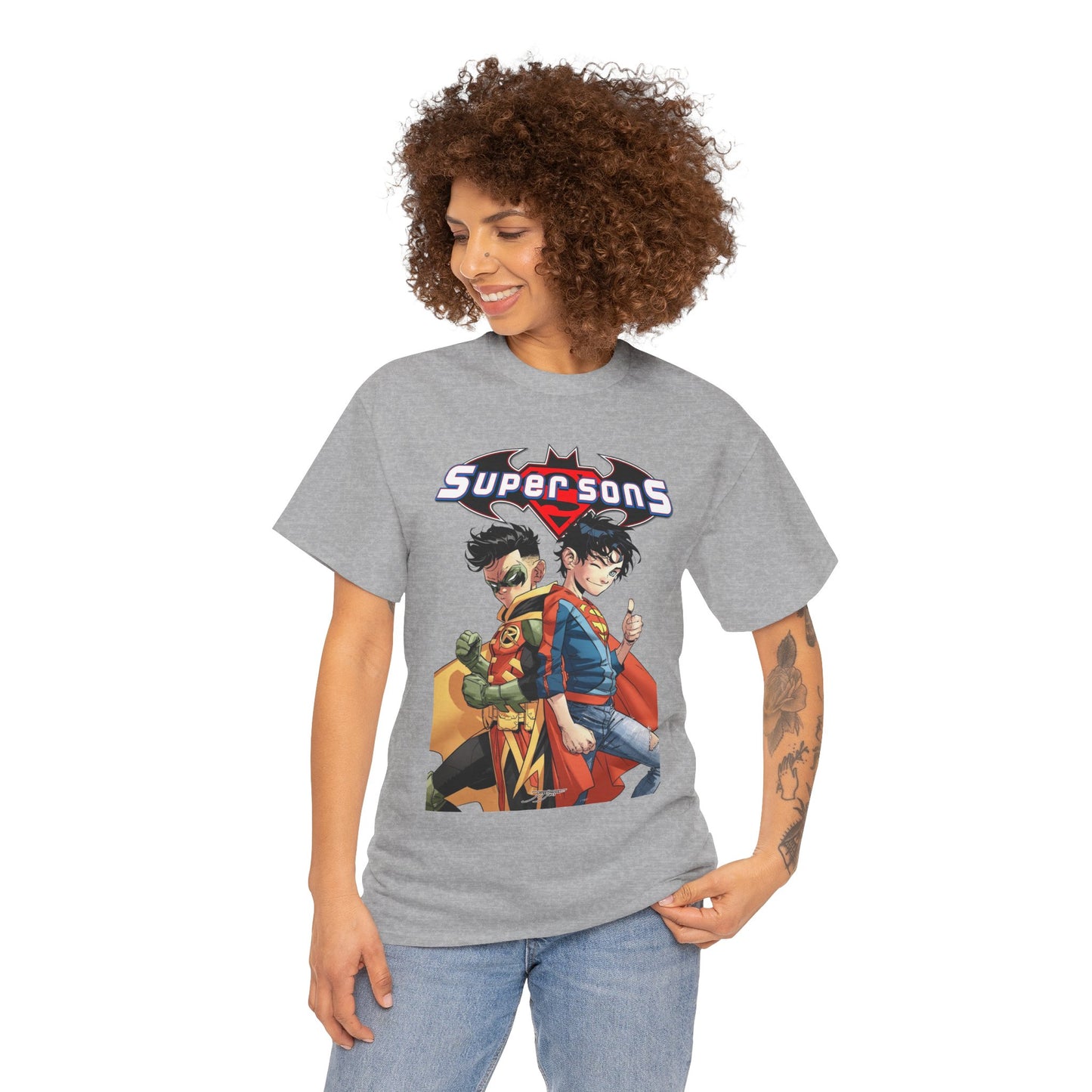 Super Sons T-Shirt - Jorge Jimenez Art - Superboy & Robin - Jon Kent & Damian Wayne - DC Comics - Sons of Superman & Batman