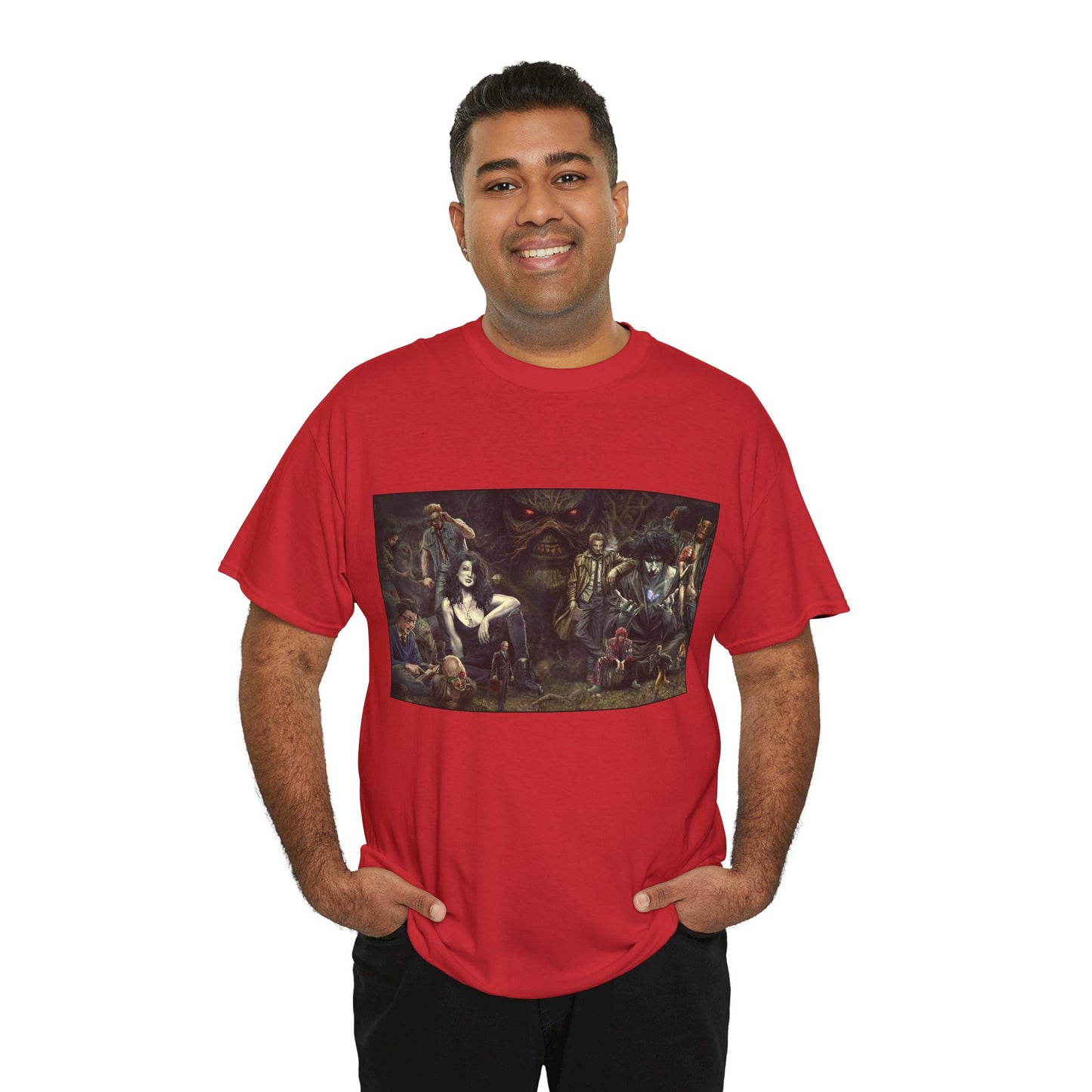 Vertigo Poster T-Shirt - Lee Bermejo Art - Swamp Thing, Sandman, Death, Spider Jerusalem, Shade - DC Comics