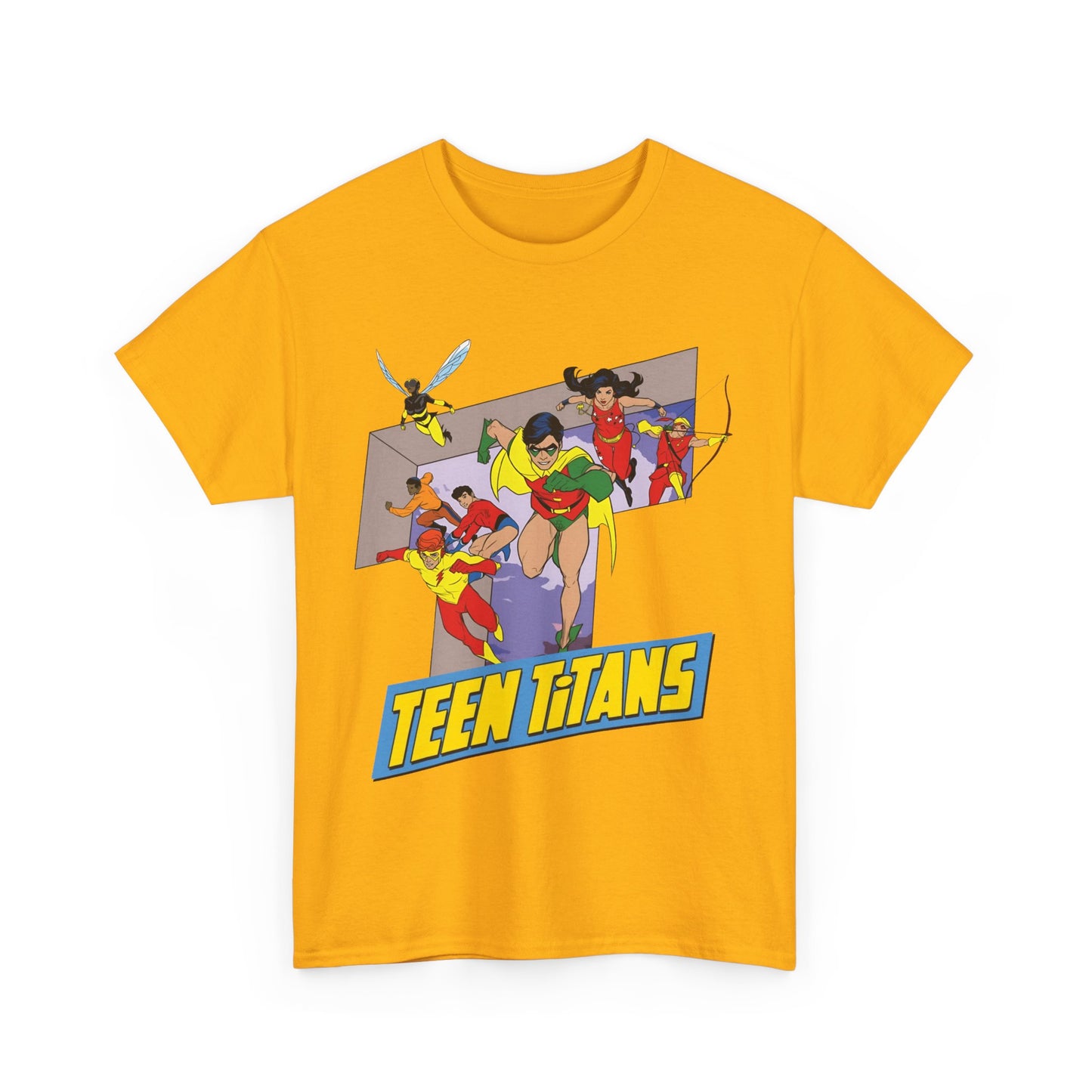 Teen Titans T-Shirt - Robin, Wonder Girl, Kid Flash, Speedy, Bumblebee, Mal, Aqualad - DC Comics