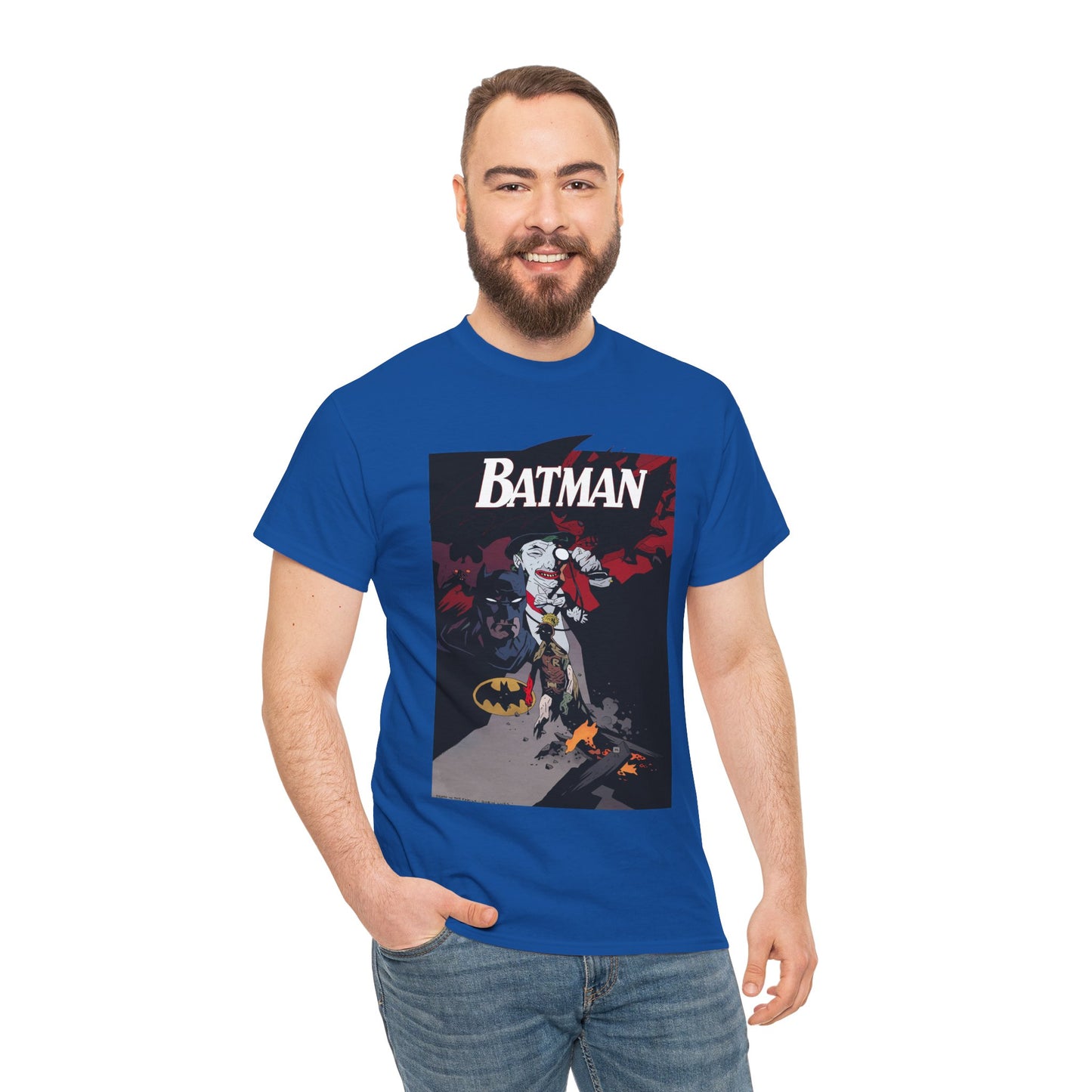 Batman T-Shirt - Mike Mignola Art - Death in the Family Storyline - Joker & Robin (Jason Todd) - DC Comics