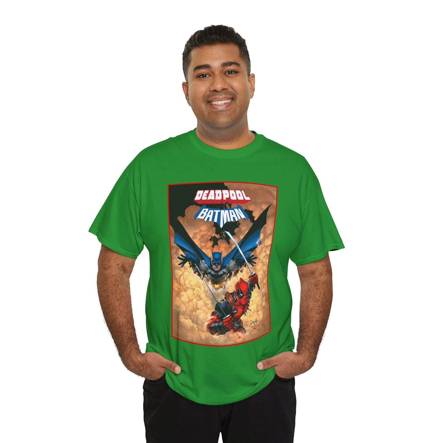 Deadpool & Batman T-Shirt - Greg Capullo Art - DC & Marvel Comics - Crossover - Slade Wilson, Bruce Wayne - 2025