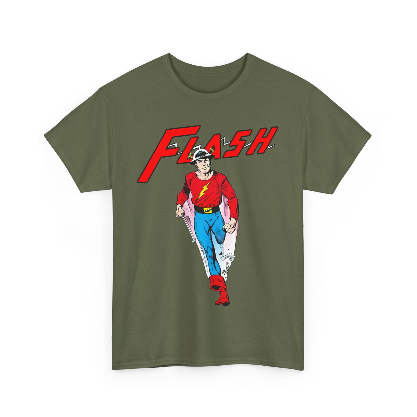 Golden Age Flash T-Shirt - John Byrne Art - Justice Society/JSA Member - Jay Garrick - Speedster