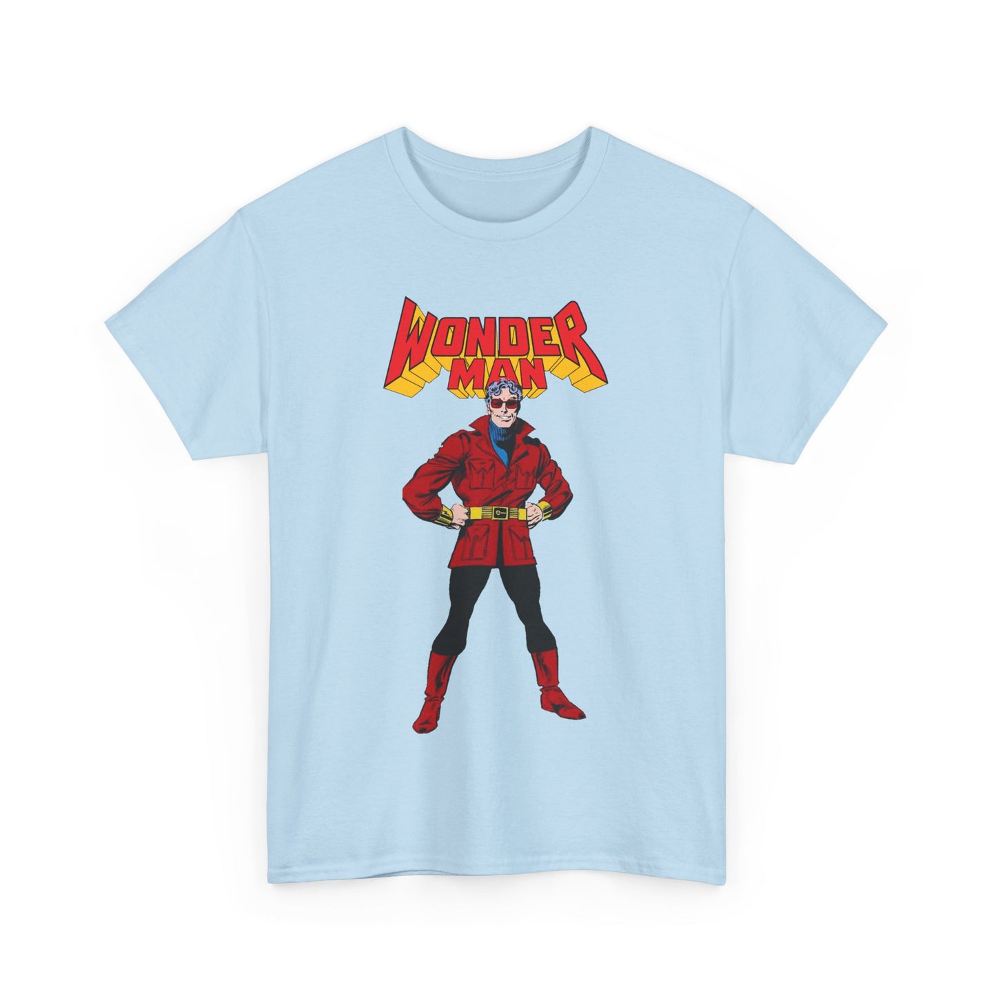 Wonder Man T-Shirt - George Perez Art - West Coast Avengers - Marvel Comics - Simon Williams - Safari Jacket Look