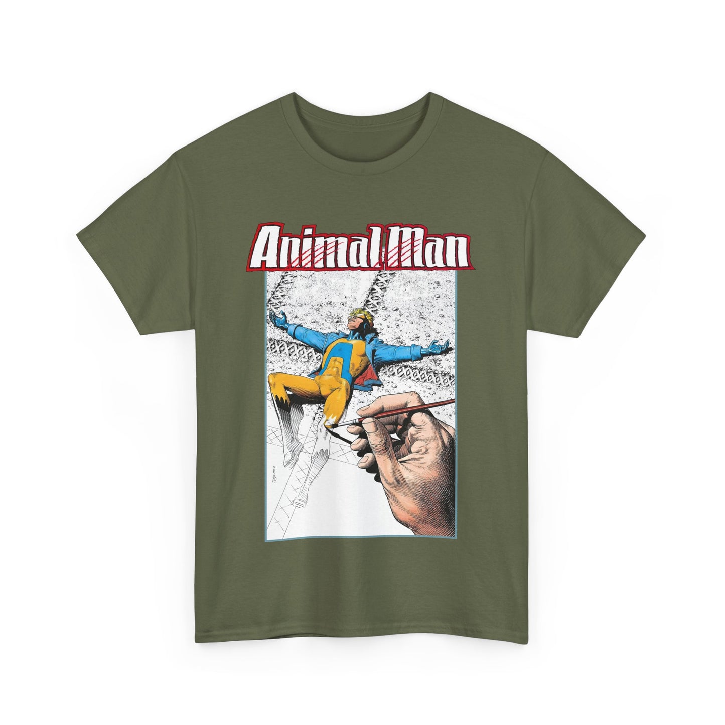 Animal Man T-Shirt - Brian Bolland Art - Buddy Baker - DC Comics, Vertigo Comics 1980s Series - Grant Morrison Stories
