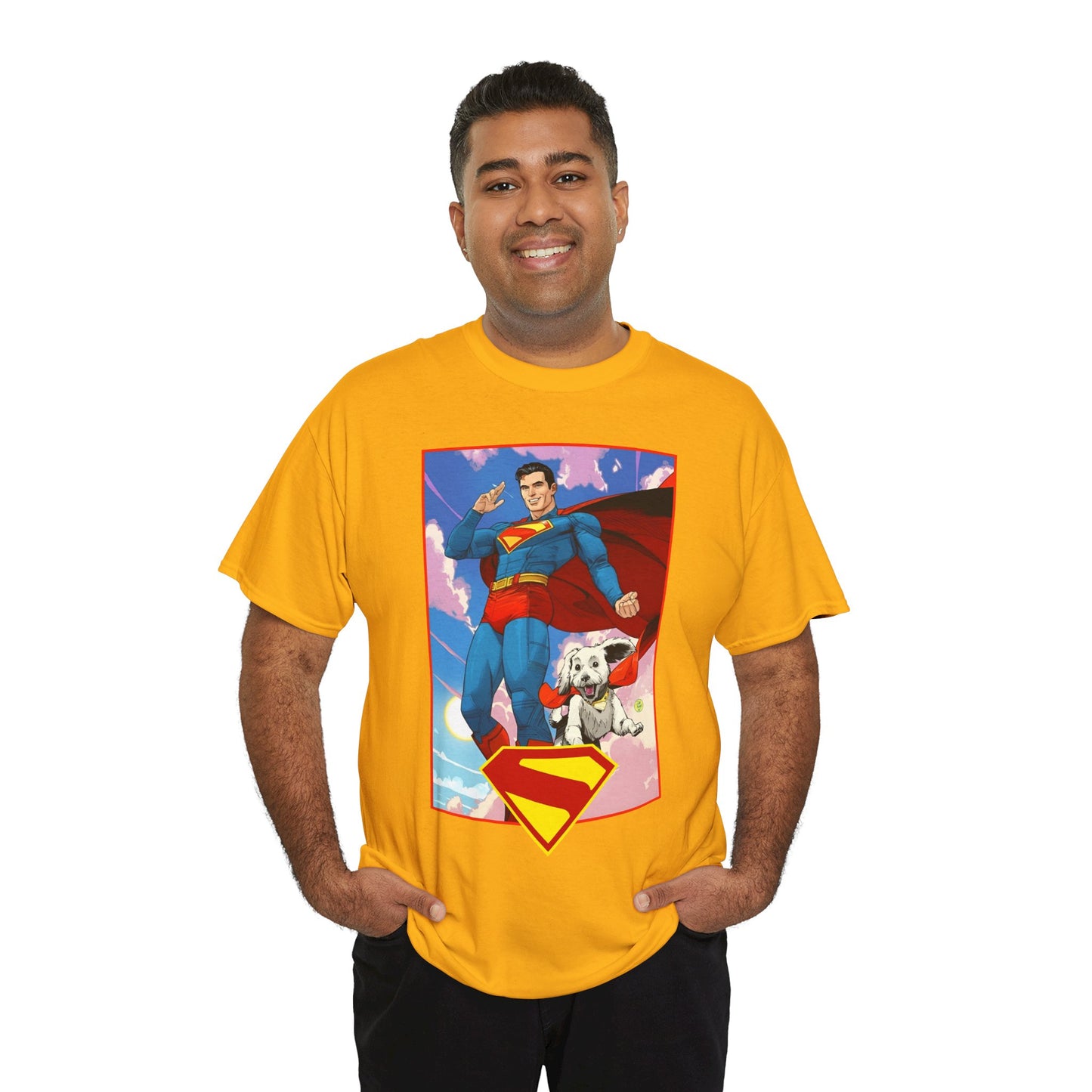 Superman & Krypto T-Shirt - DC Comics - New James Gunn Movie 2025 - Dan Mora Art - Man of Steel