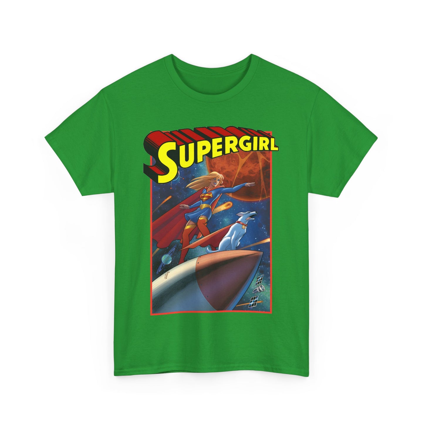 Supergirl & Krypto T-Shirt - Amanda Conner Art - Kara from Krypton - Superman's Pet Superdog - DC Comics