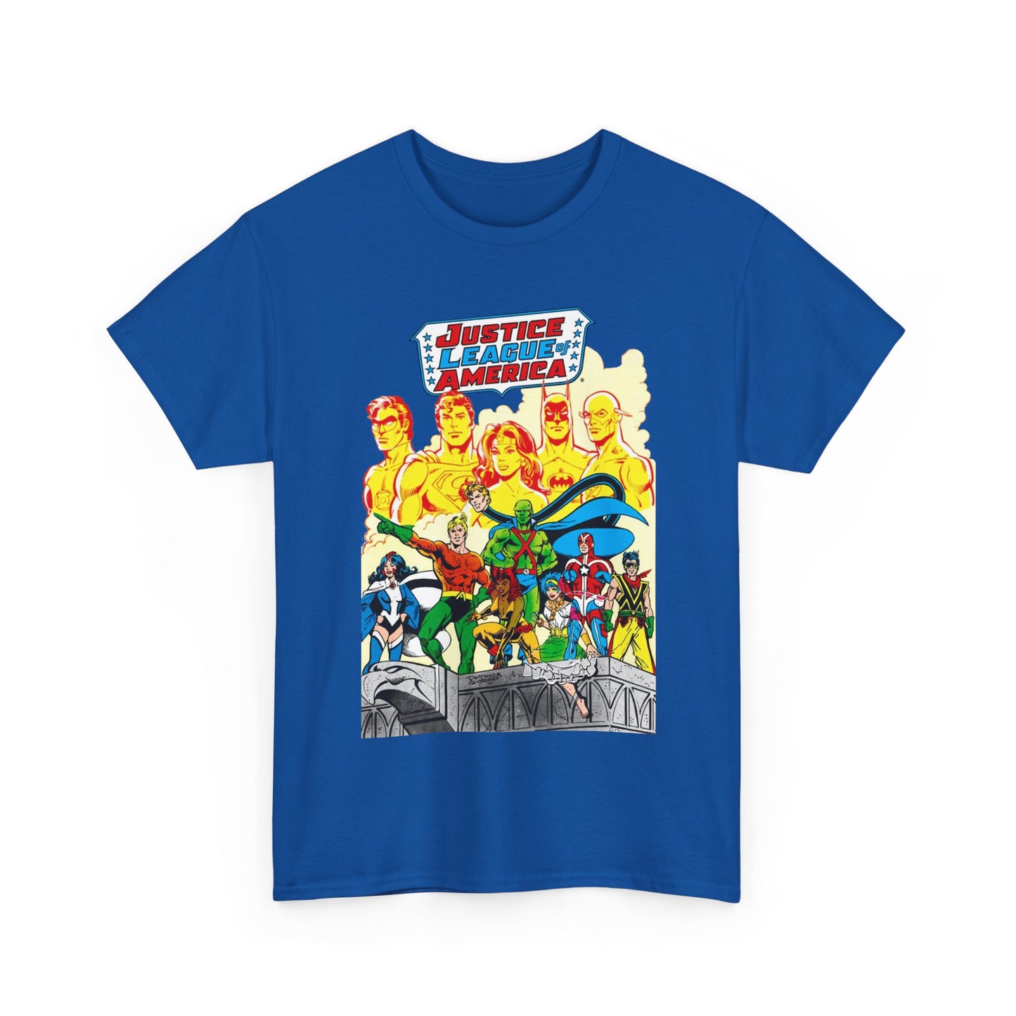 Justice League Detroit T-Shirt - Aquaman, Elongated Man, Zatanna, Vixen, Steel, Martian Manhunter, Vibe, Gypsy