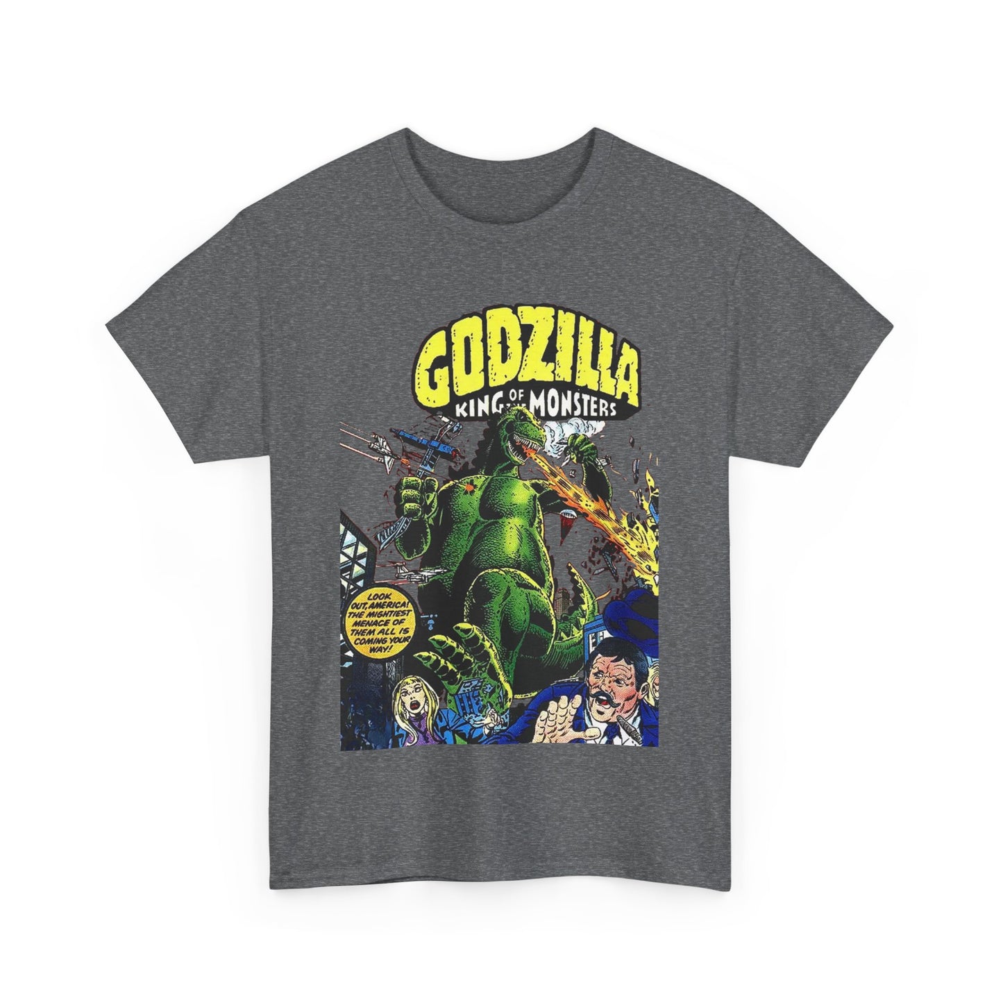 Godzilla T-Shirt - King of the Monsters - 1970s Comic Series - Marvel Comics - Bronze Age Monster Comic