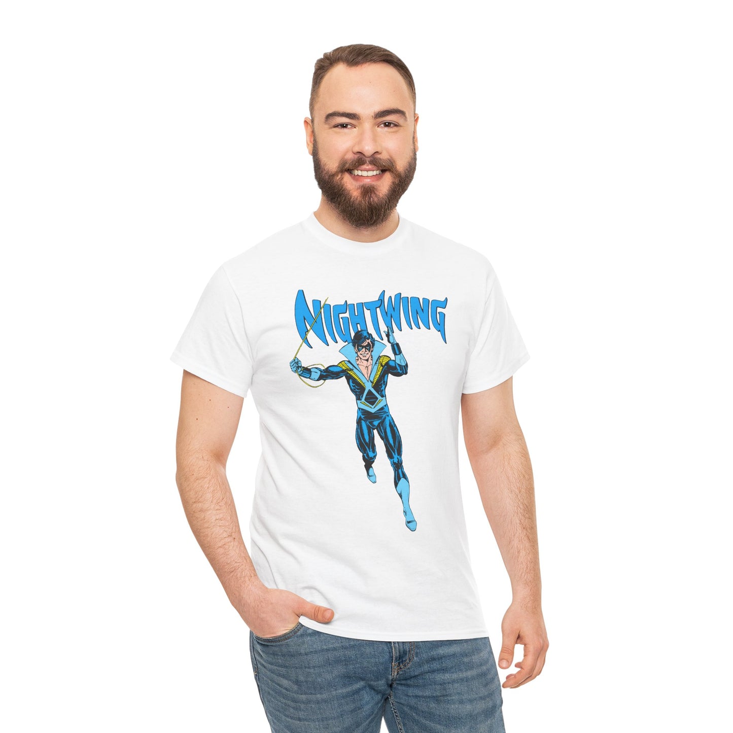 Nightwing T-Shirt - George Perez Art - New Teen Titans, Dick Grayson - DC Comics - Batman's Former Sidekick, Titans Leader