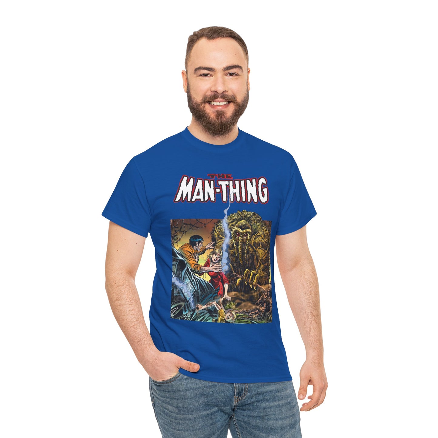 Man-Thing T-Shirt - Adventure into Fear #18 Cover Art - Marvel Comics - Whatever Knows Fear Burns At The Touch - Swamp Monster