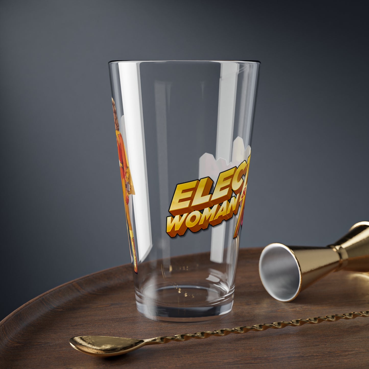 Electra Woman & Dyna Girl Pint Glass, 16oz - Krofft Supershow TV - Deidre Hall - Popular 70s Superhero Show