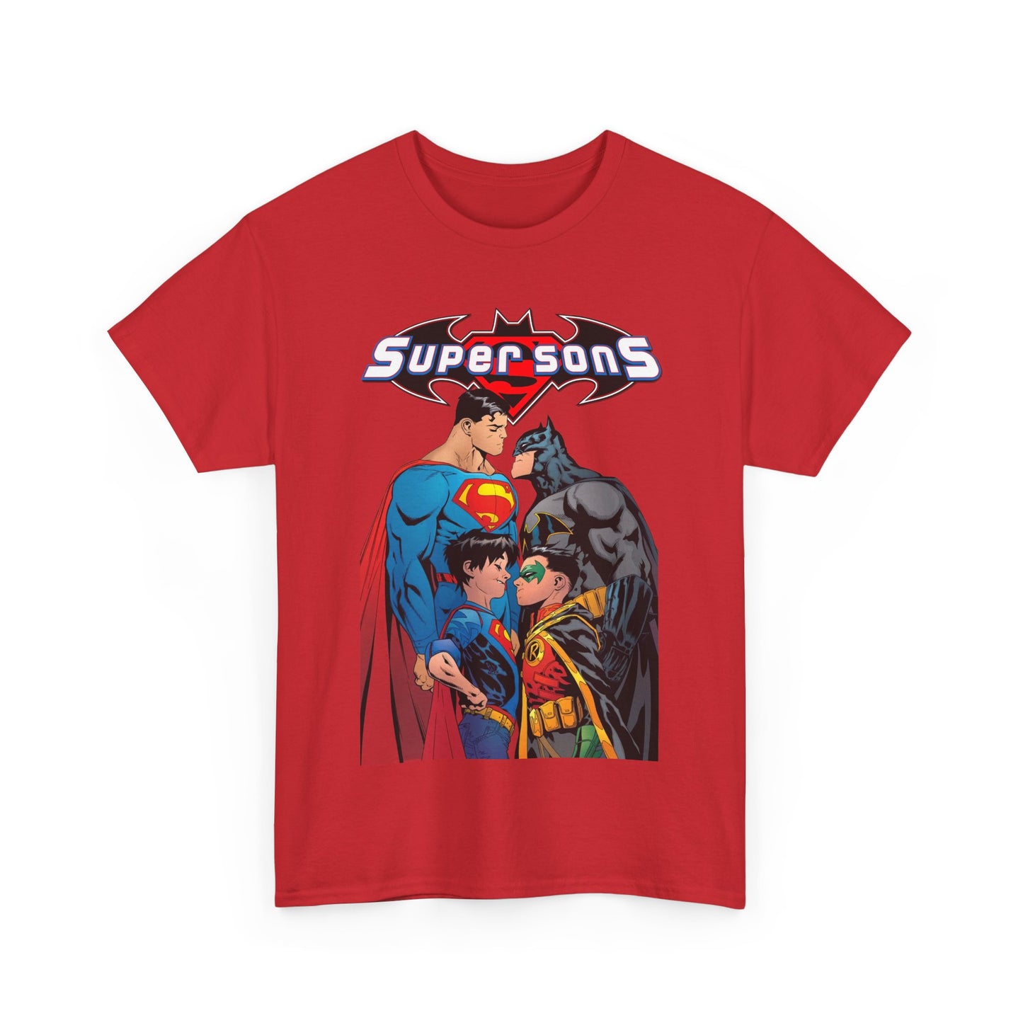 Super Sons T-Shirt - Jorge Jimenez Art - Superman, Batman, Jon Kent, Damian Wayne - DC Comics - Sons of Superman & Batman