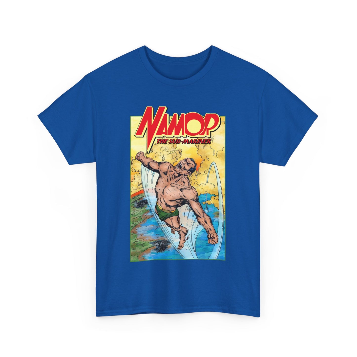 Namor T-Shirt - John Byrne Art - The Sub-Mariner - Marvel Comics 1980s Series - King of Atlantis