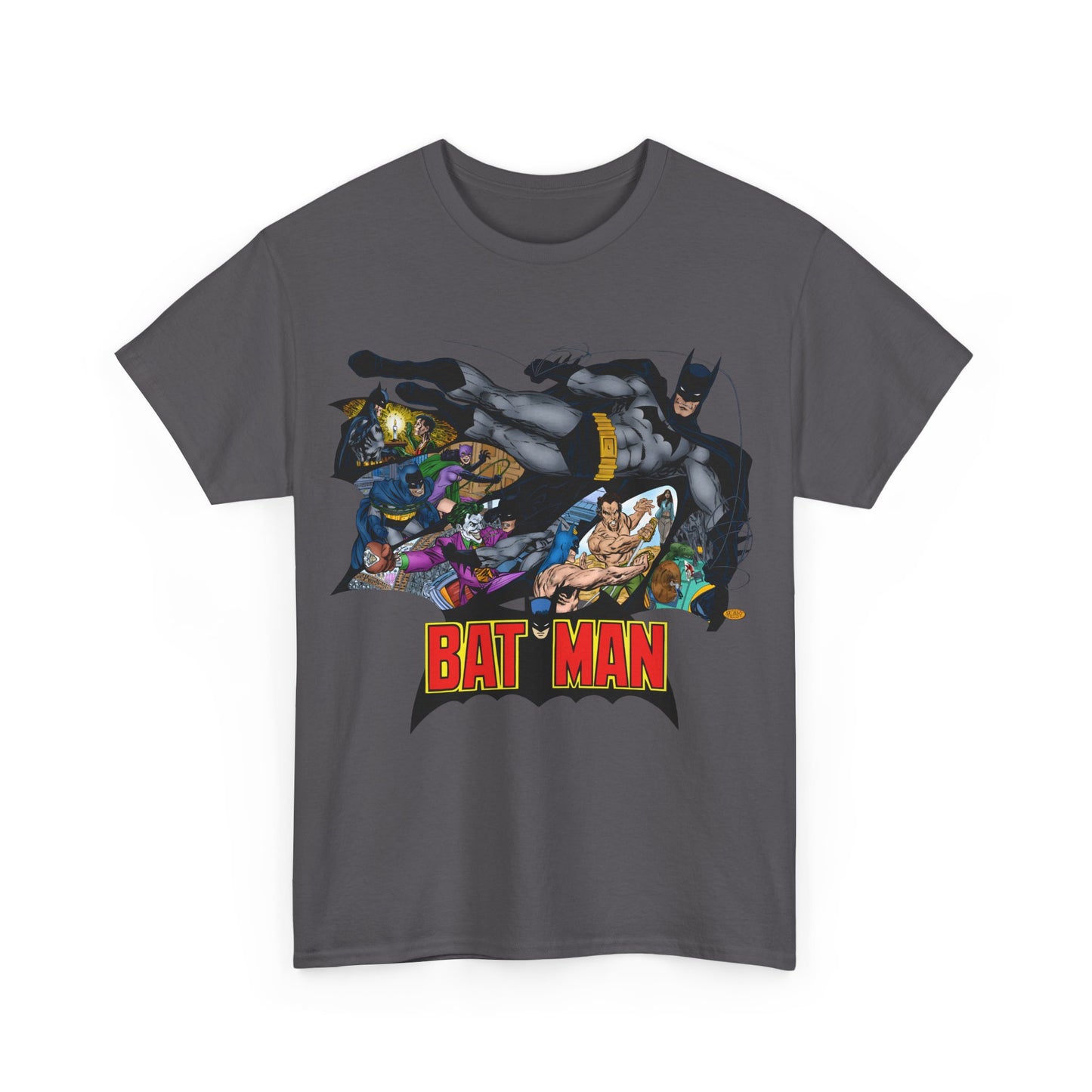 Batman T-Shirt - John Byrne Art - Joker, Catwoman, Ra's al Ghul, Talia - DC Comics - The Batcave