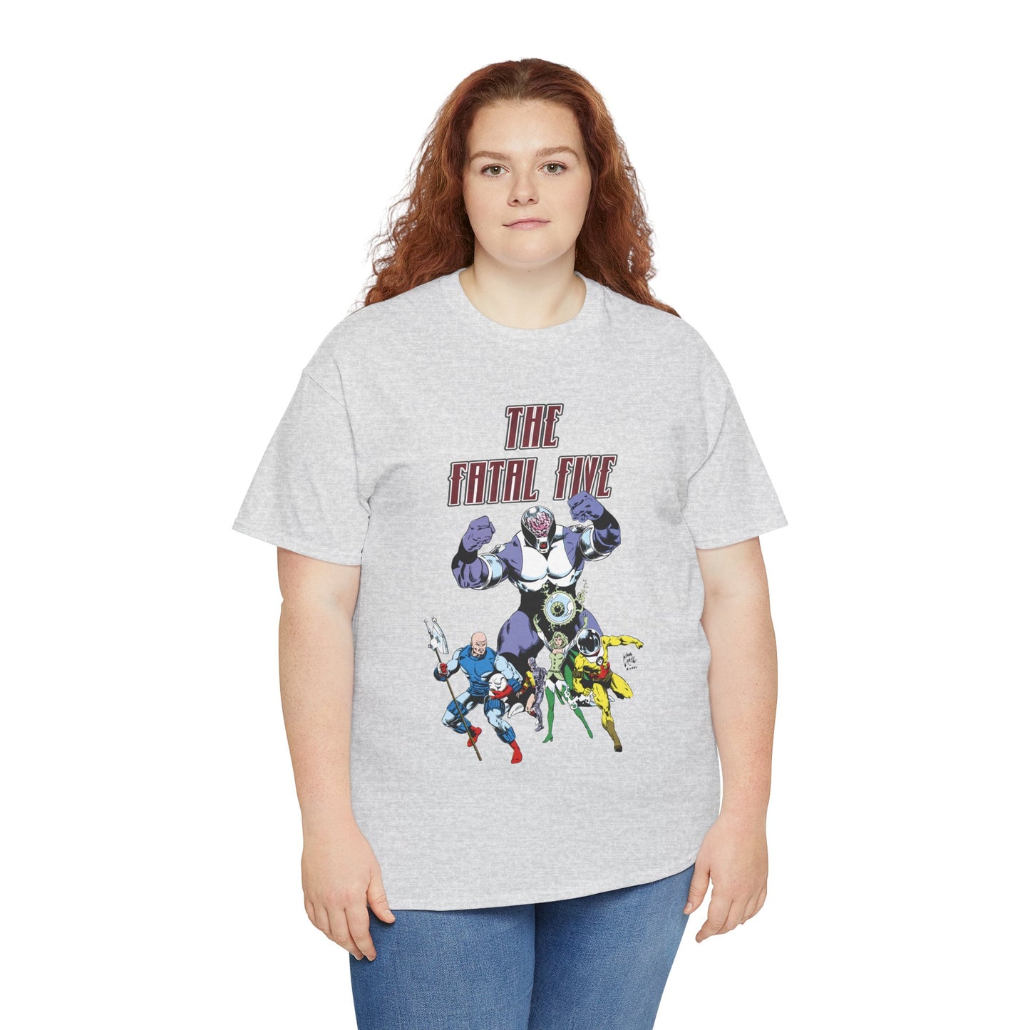Fatal Five T-Shirt - Legion of Super-Heroes Villains - DC Comics LOSH - Validus, Emerald Empress