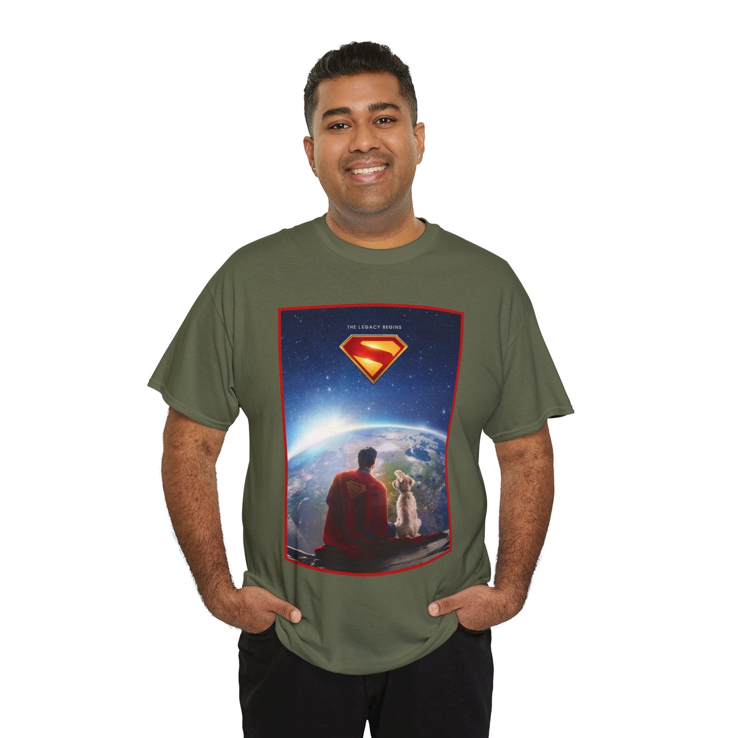 Superman Legacy T-Shirt - 2025 James Gunn Movie Scene - Clark & Krypto On the Moon - David Corenswet - DC Comics - Man of Steel