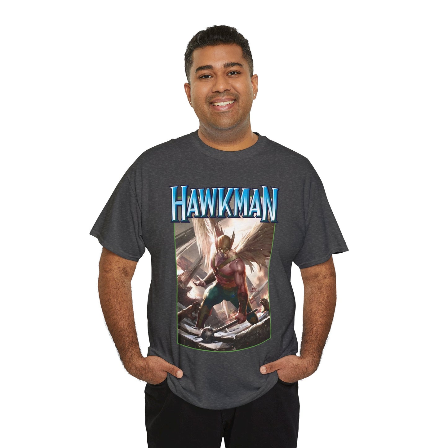 Hawkman T-Shirt - Lee Inhyuk Art - Carter Hall - JLA Member - Nth Metal - Thanagar - DC Comics