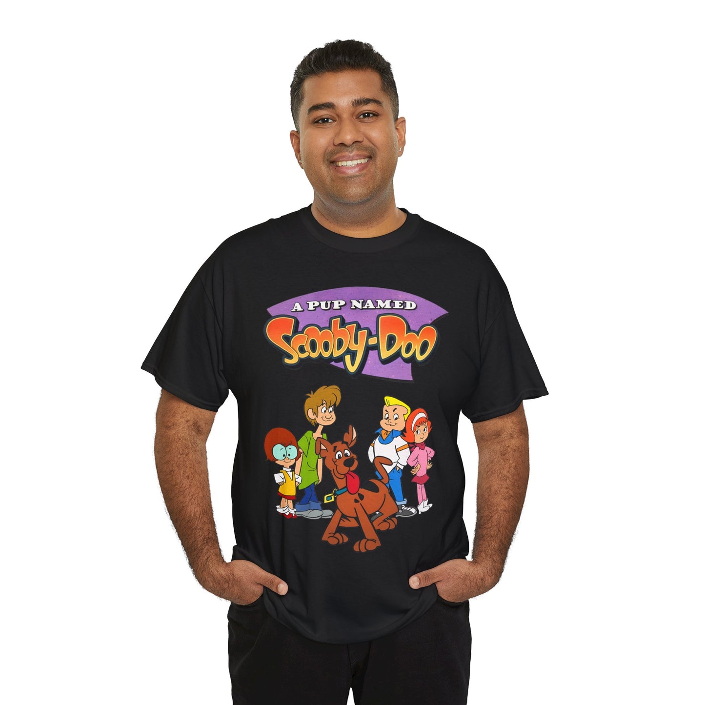 A Pup Named Scooby-Doo T-Shirt - Hanna-Barbera Cartoon TV Series 1990s - Fred, Daphne, Velma, Shaggy