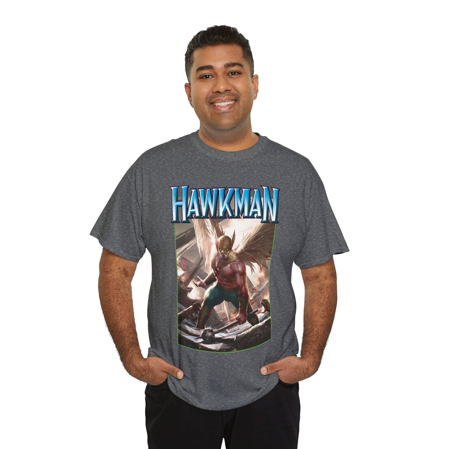 Hawkman T-Shirt - Lee Inhyuk Art - Carter Hall - JLA Member - Nth Metal - Thanagar - DC Comics