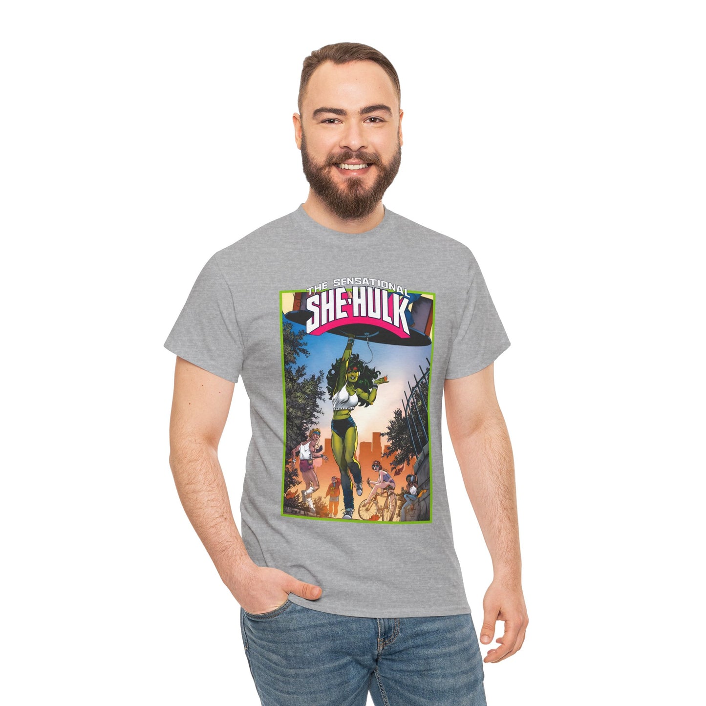 Sensational She-Hulk T-Shirt -John Byrne Poster Art - Jennifer Walters, Hulk's Cousin - Marvel Comics