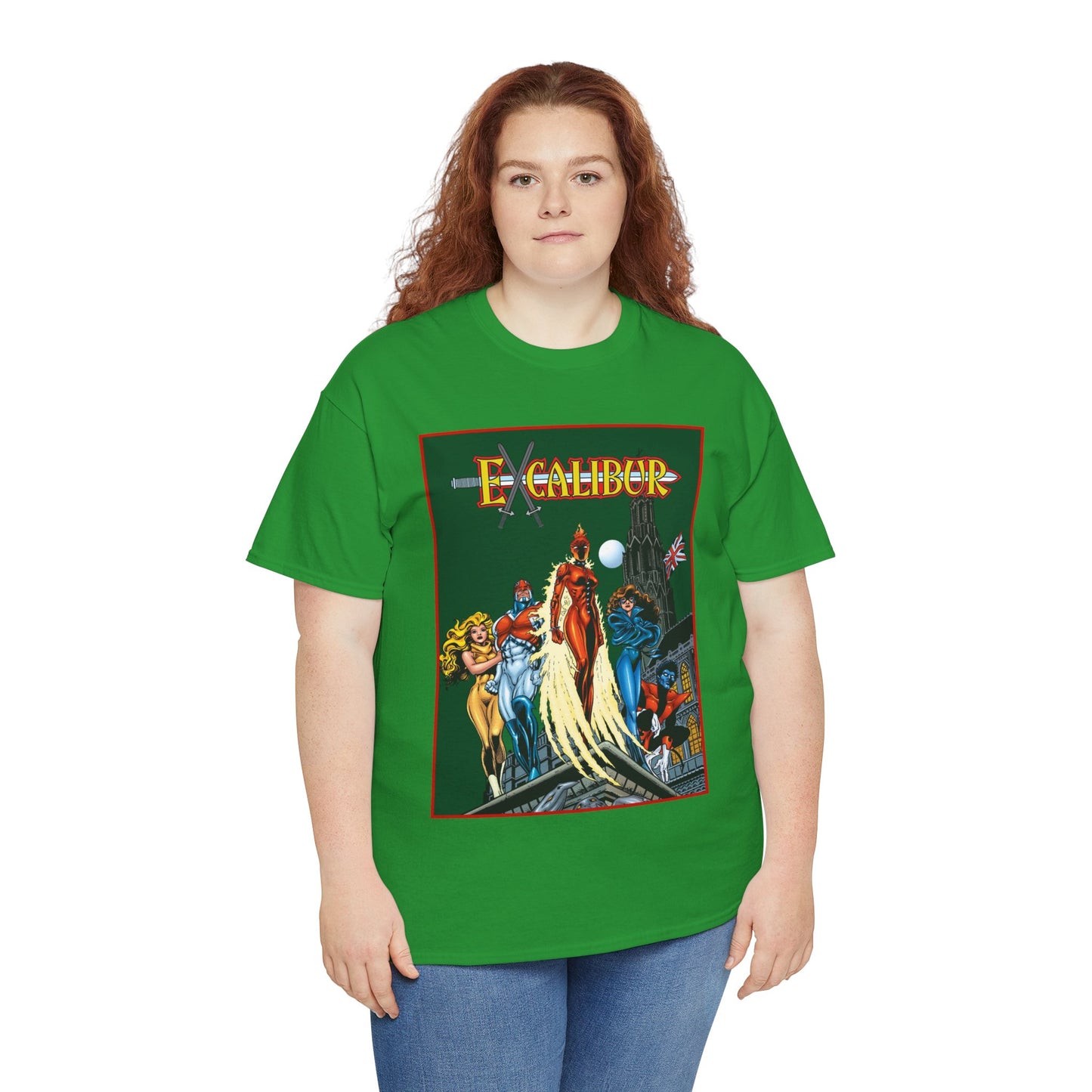 Excalibur T-Shirt - Amazing Alan Davis Art - Nightcrawler, Shadowcat, Captain Britain, Rachel Summers - Marvel Comics - X-Men Spin-Off - Mutants in the UK