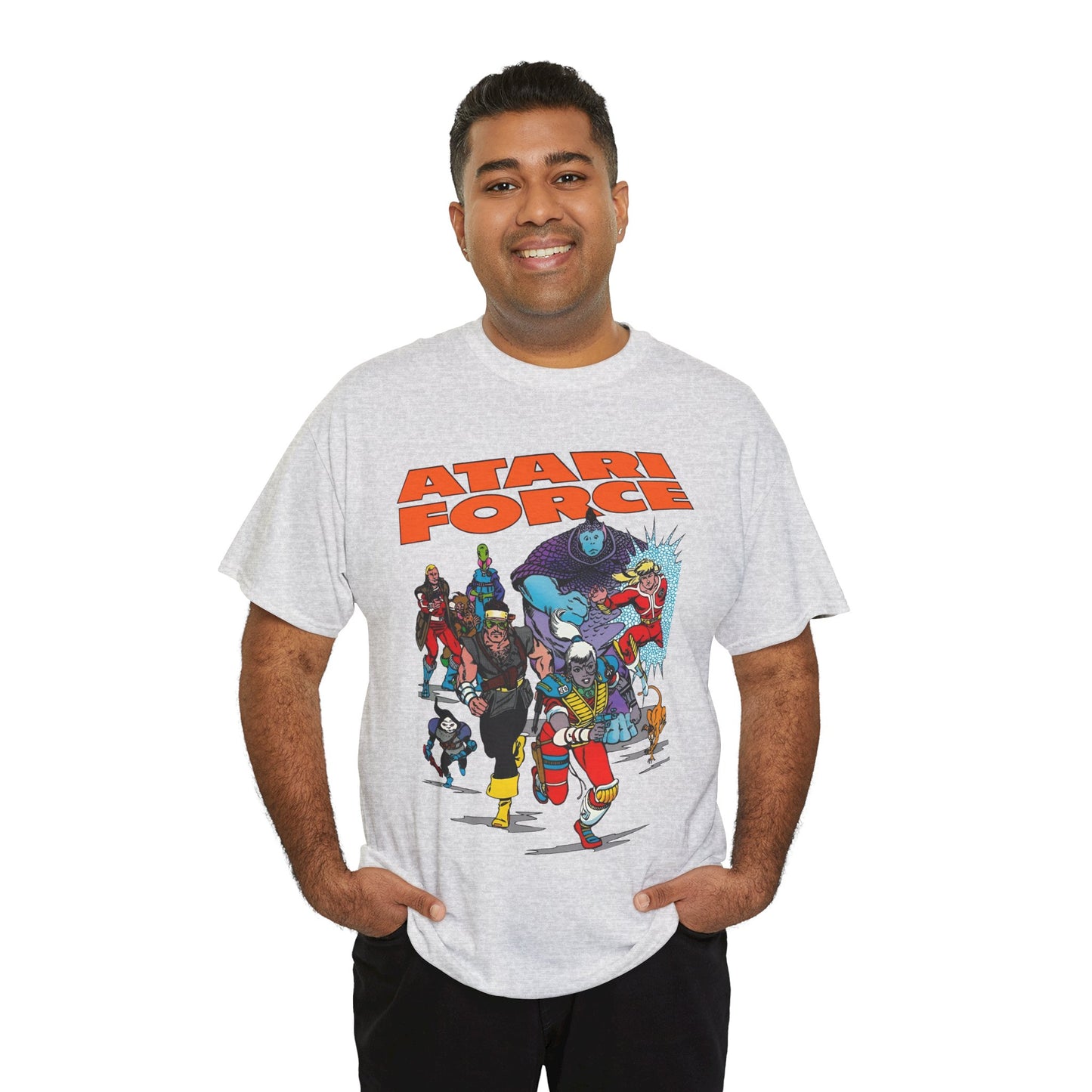 Atari Force T-Shirt - Marshall Rogers & John Byrne Art - Martin Champion, Christopher "Tempest" Champion, "Dart" Bia O'Rourke-Singh, Hukka, Morphea, Babe, Pakrat, Blackjak, Taz - DC Comics