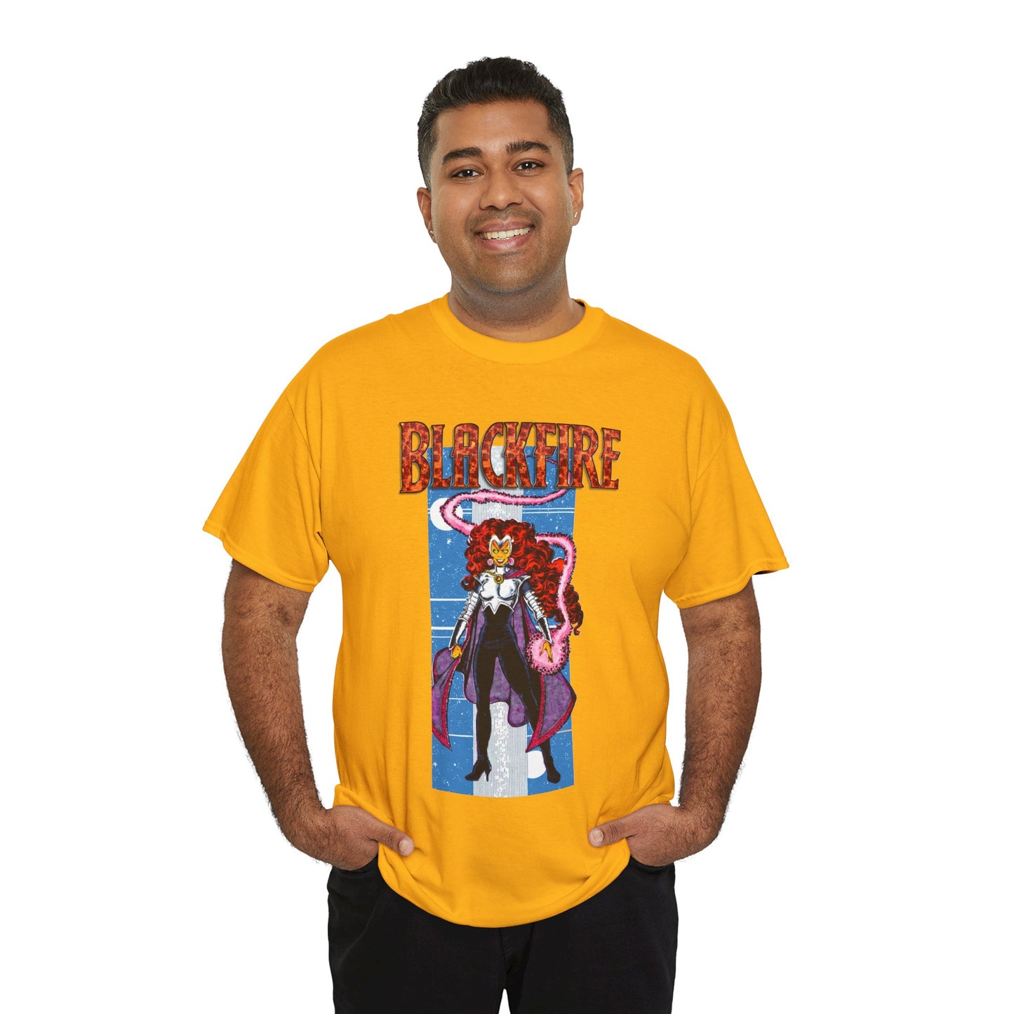 Blackfire T-Shirt - George Perez Art - New Teen Titans Enemy, Starfire's Evil Sister - From Tamaran - DC Comics