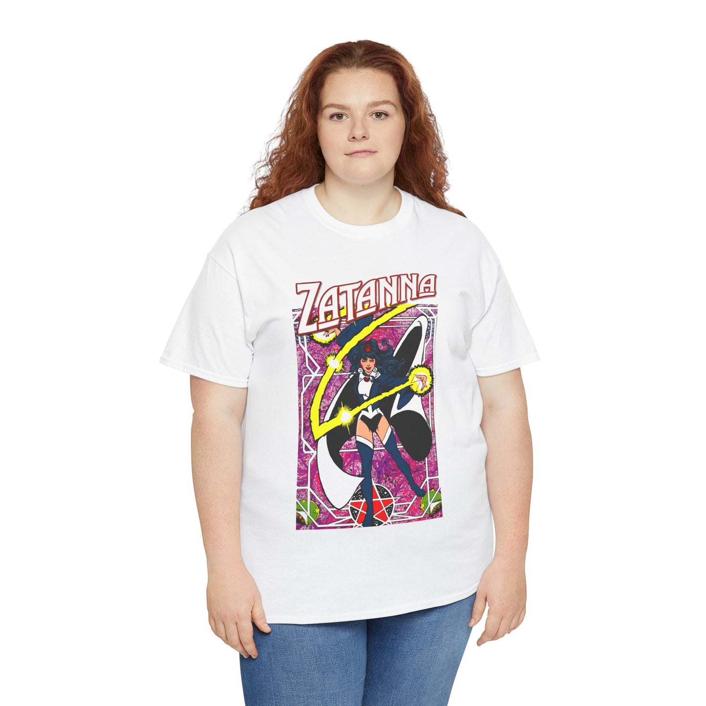 Zatanna T-Shirt - George Perez Postcard Art - Justice League Magic Member - JLA Satellite Era - DC Comics