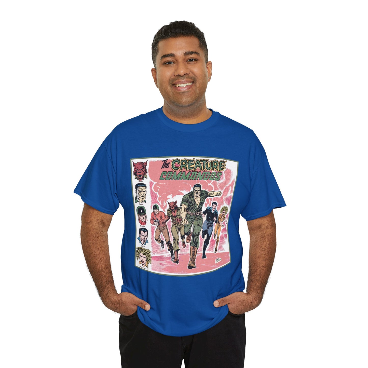 Creature Commandoes T-Shirt - Jerry Ordway Art - Medusa, Velcro, Shrieve - DC Comics Who's Who Art - Inspiration for James Gunn Series