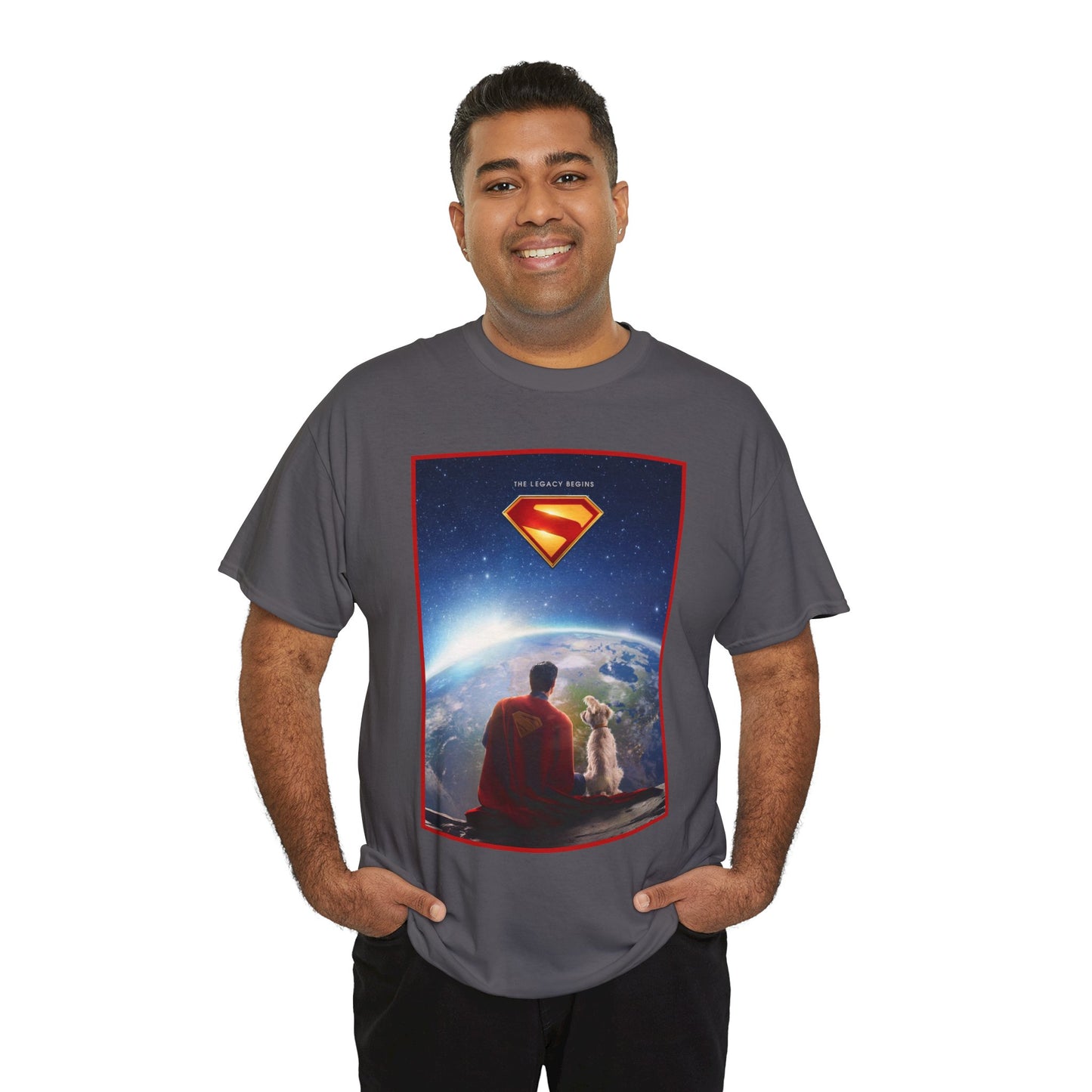 Superman Legacy T-Shirt - 2025 James Gunn Movie Scene - Clark & Krypto On the Moon - David Corenswet - DC Comics - Man of Steel