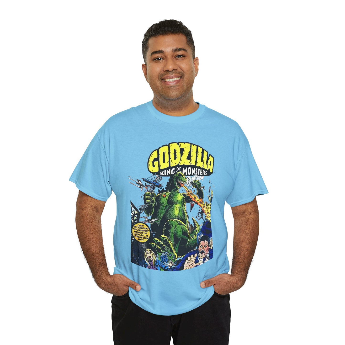 Godzilla T-Shirt - King of the Monsters - 1970s Comic Series - Marvel Comics - Bronze Age Monster Comic