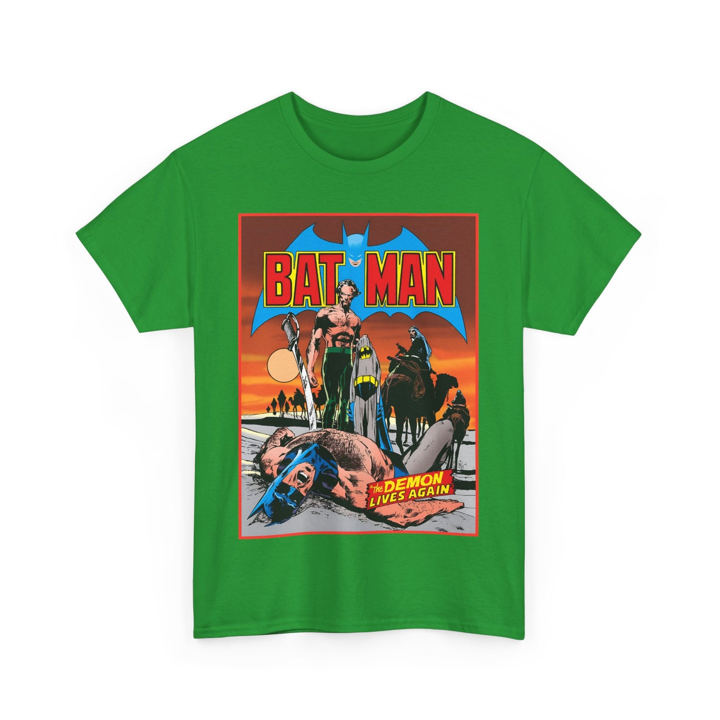 Batman T-Shirt - Neal Adams Art - R'as Al Ghul - Demon Lives Again - DC Comics - Dark Knight Detective