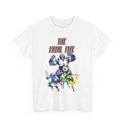 Fatal Five T-Shirt - Legion of Super-Heroes Villains - DC Comics LOSH - Validus, Emerald Empress