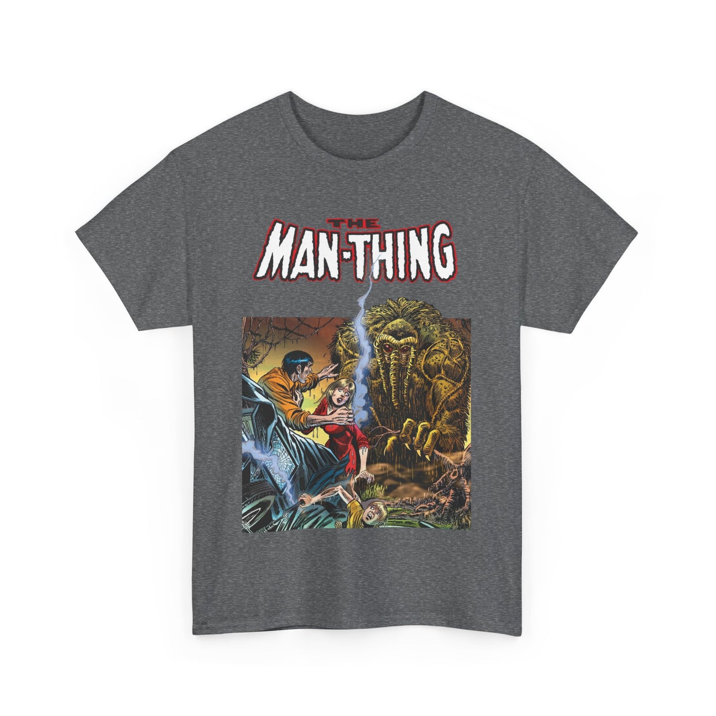 Man-Thing T-Shirt - Adventure into Fear #18 Cover Art - Marvel Comics - Whatever Knows Fear Burns At The Touch - Swamp Monster